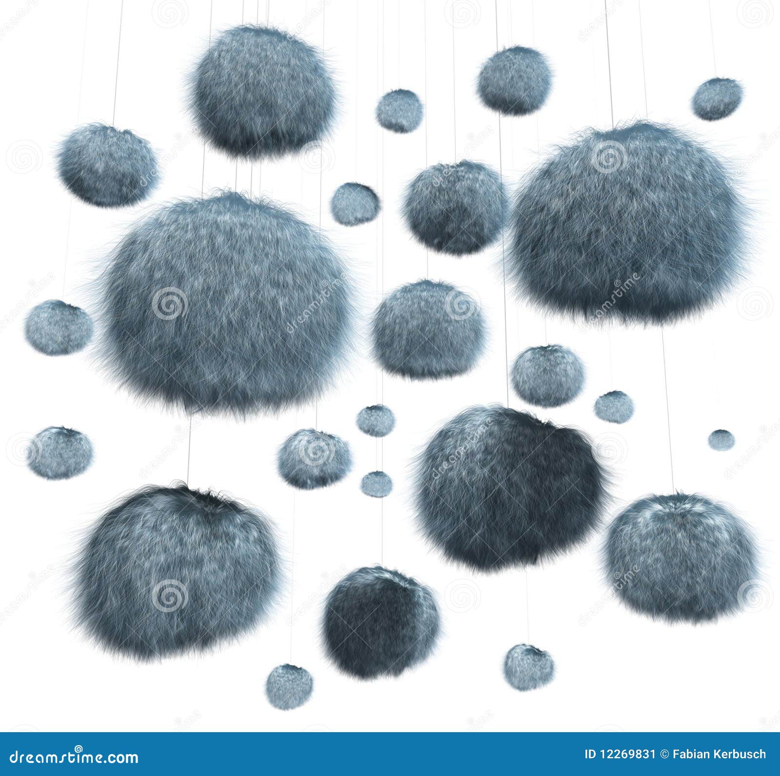 Hairballs stock illustration. Illustration of hanging 12269831