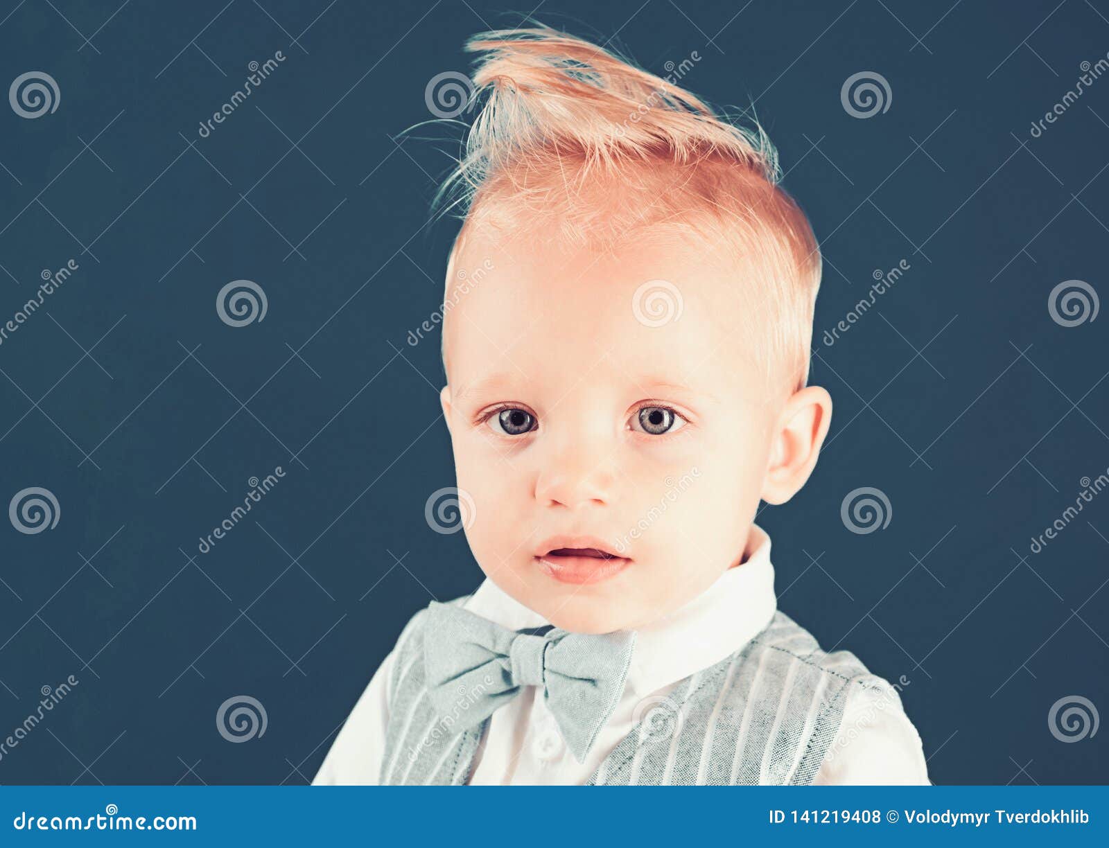 Haircut, always Going To Be in Style. Little Child with Messy Top Haircut.  Boy Child with Stylish Blond Hair Stock Photo - Image of blonde, childhood:  141219408