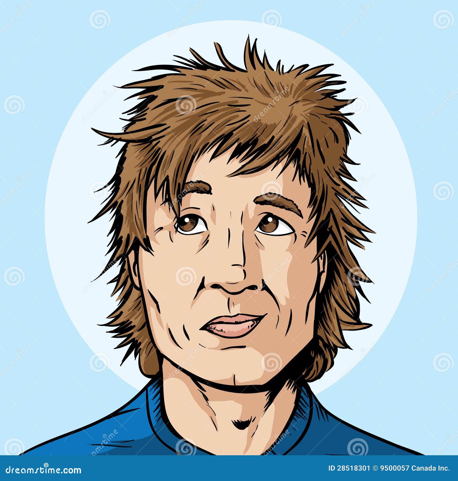 Haircut needed stock vector. Illustration of head, split - 28518301