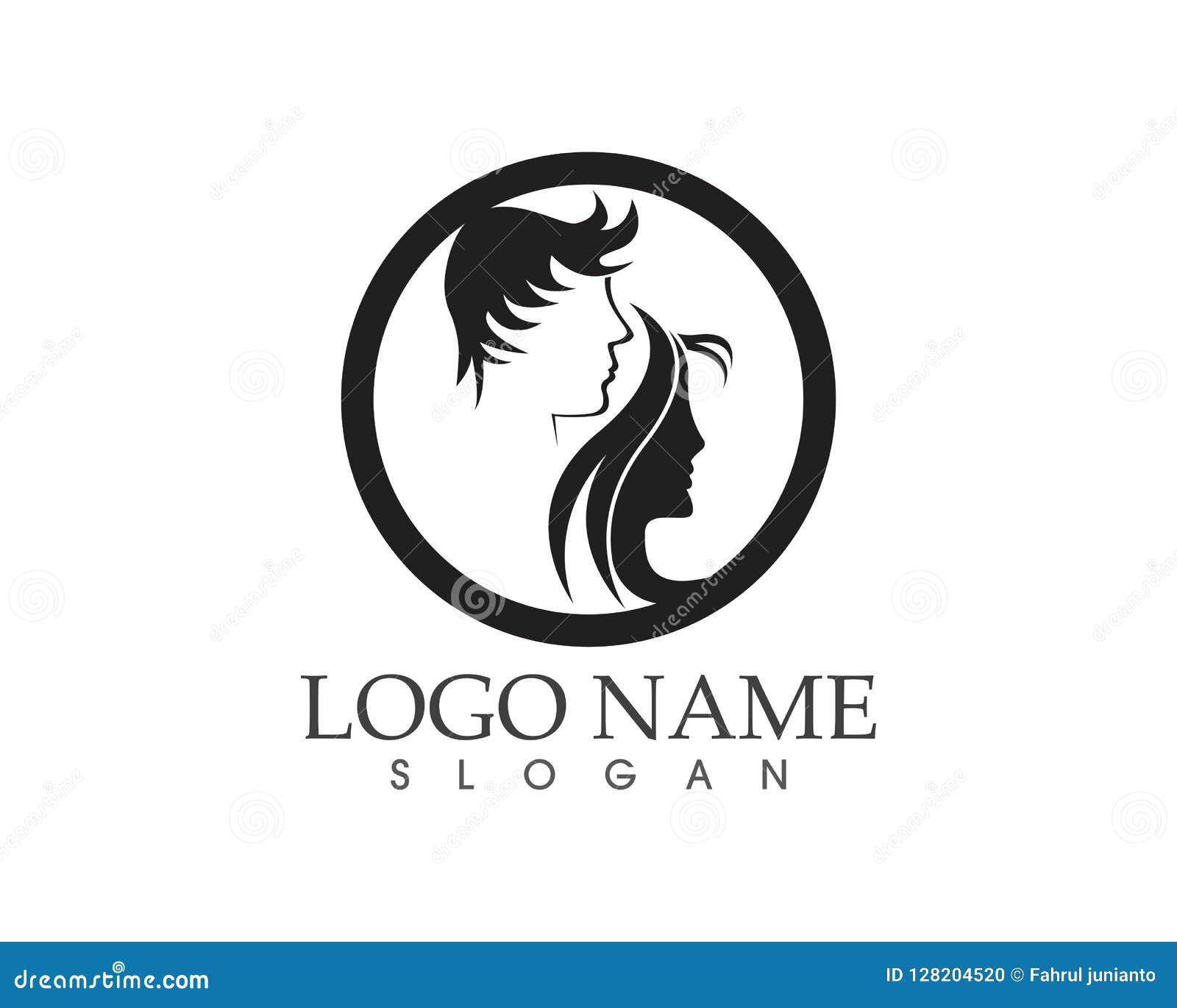 Haircut Style Logo Design Template Stock Illustration - Illustration of  style, company: 128204520