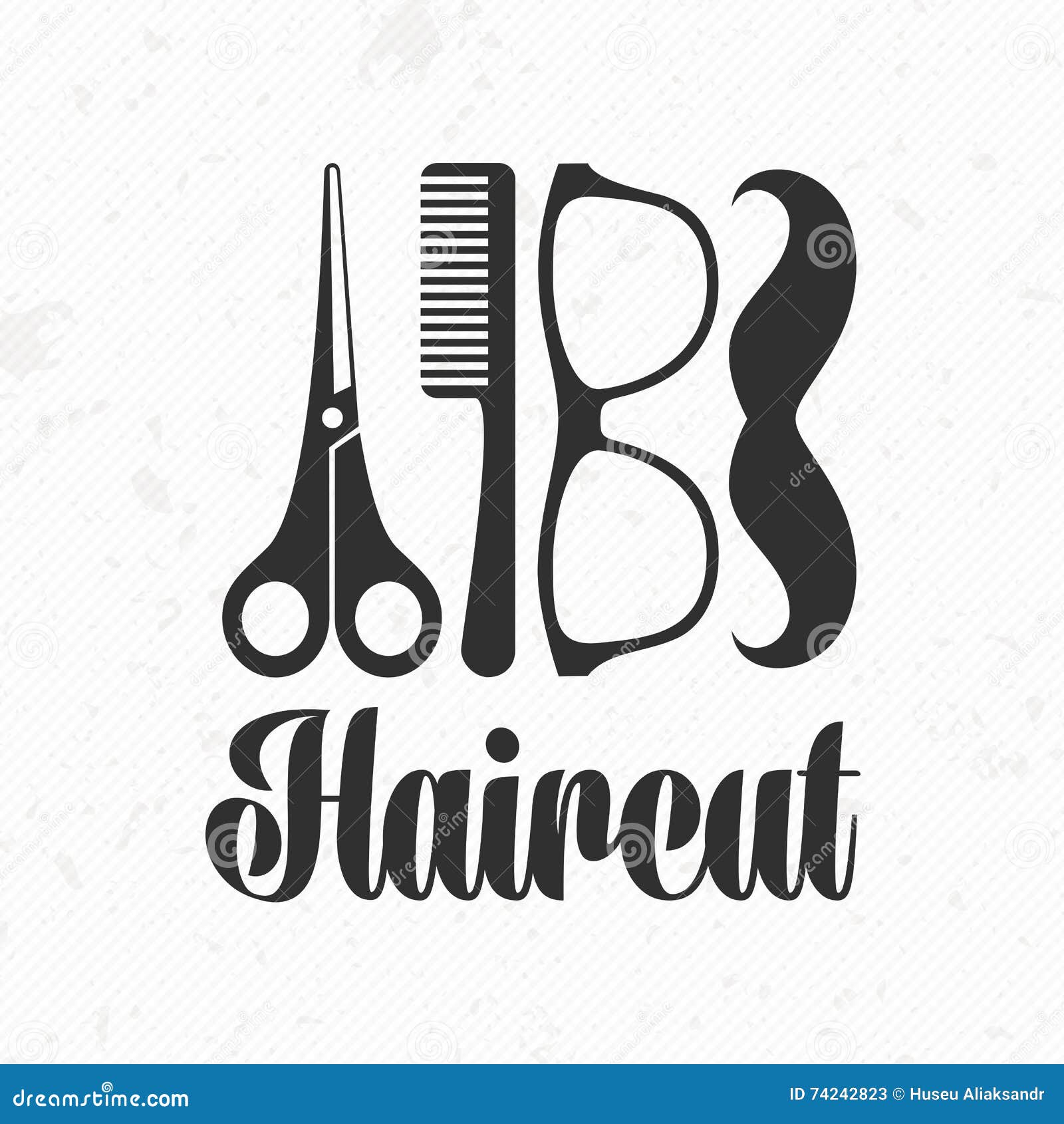 Haircut vector logo stock vector. Illustration of 