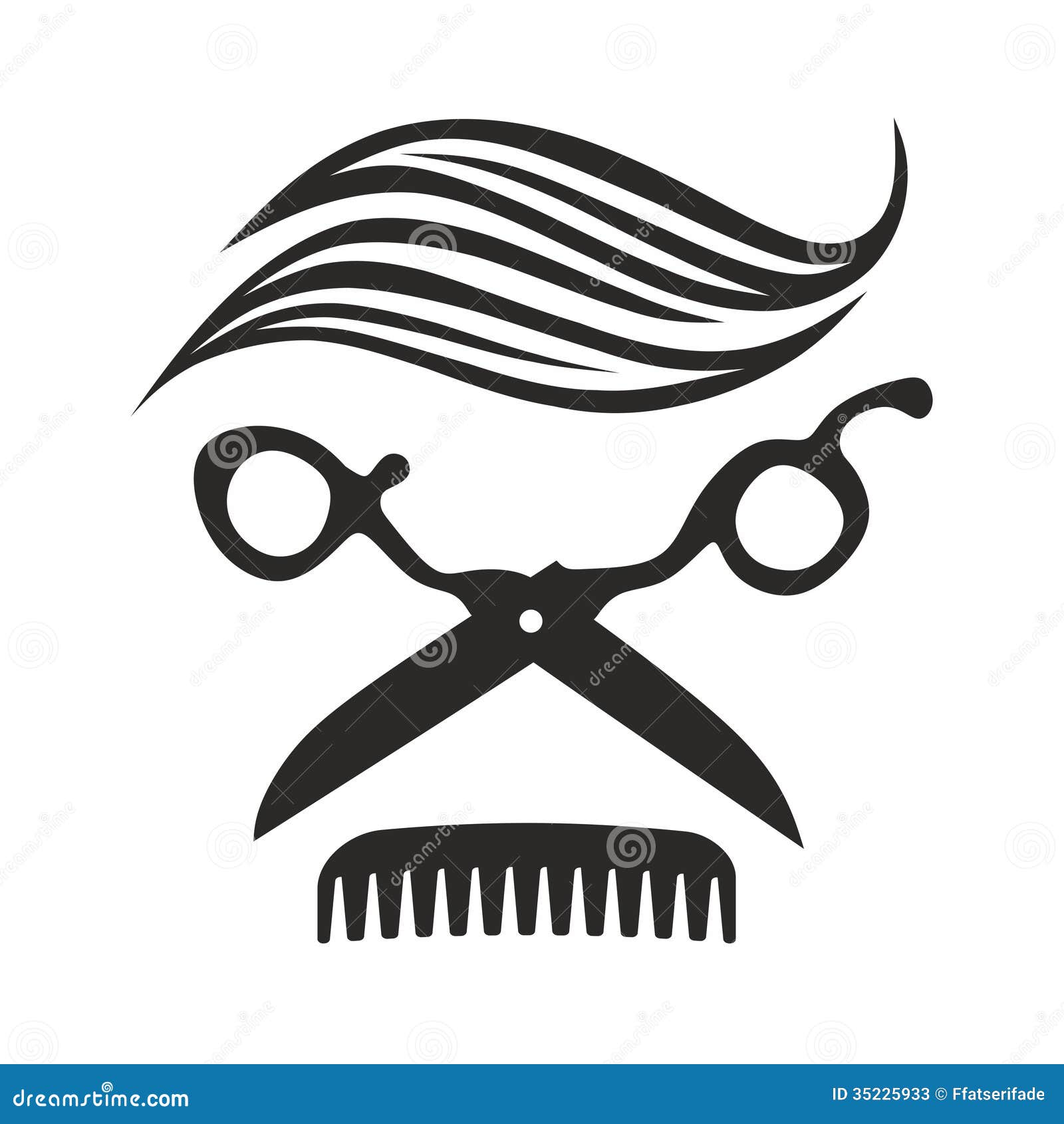 Hairdresser stock illustration. Illustration of hair - 352259331300 x 1390