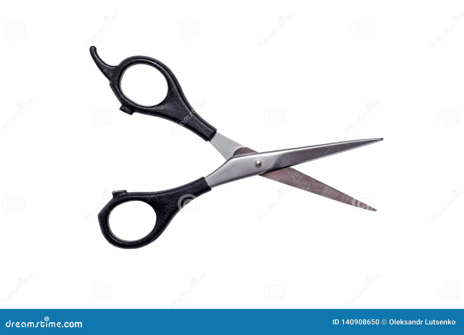 Hairdressers Scissors On White Background Stock Photo Image Of