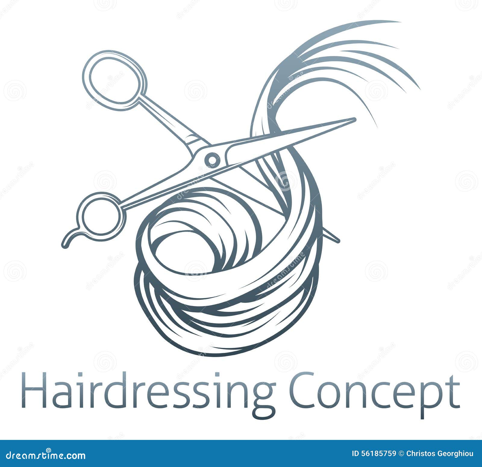 hairdressers scissors cutting hair