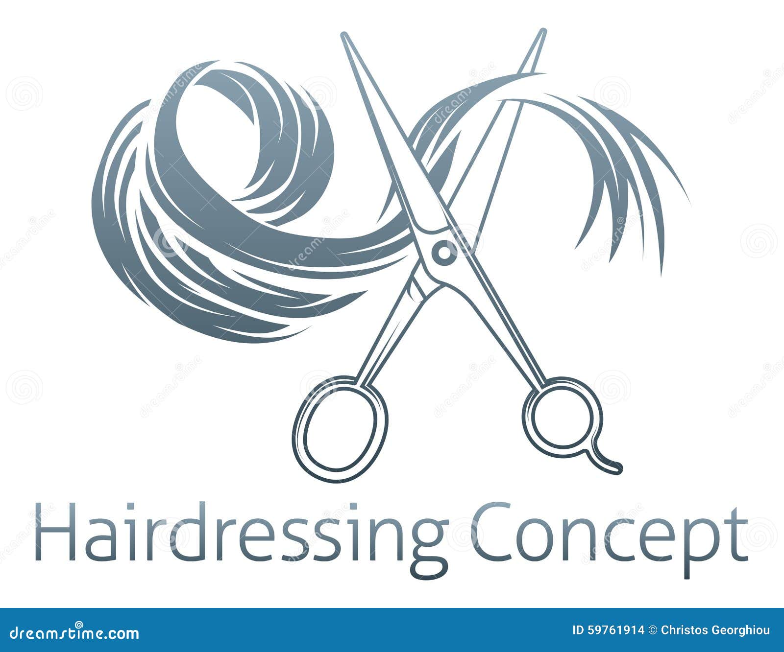 Hairdressing Concept Stock Vector - Image: 59761914
