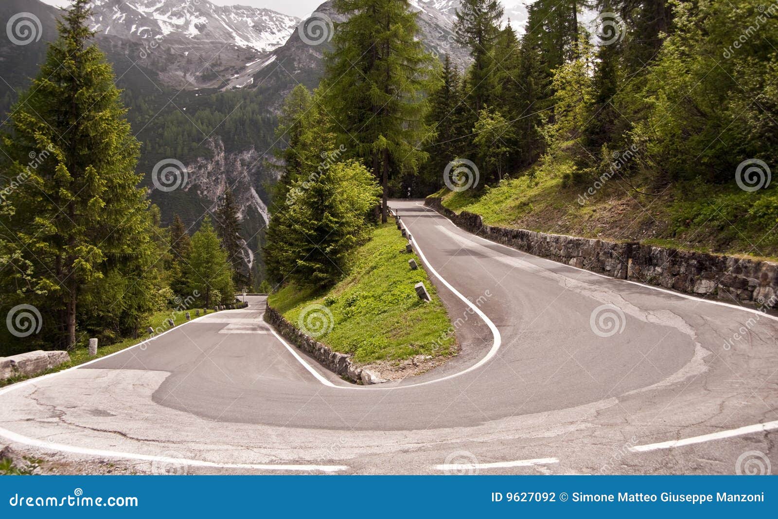 Hairpin bend stock photo. Image of four, inspiring, roadtrip 9627092