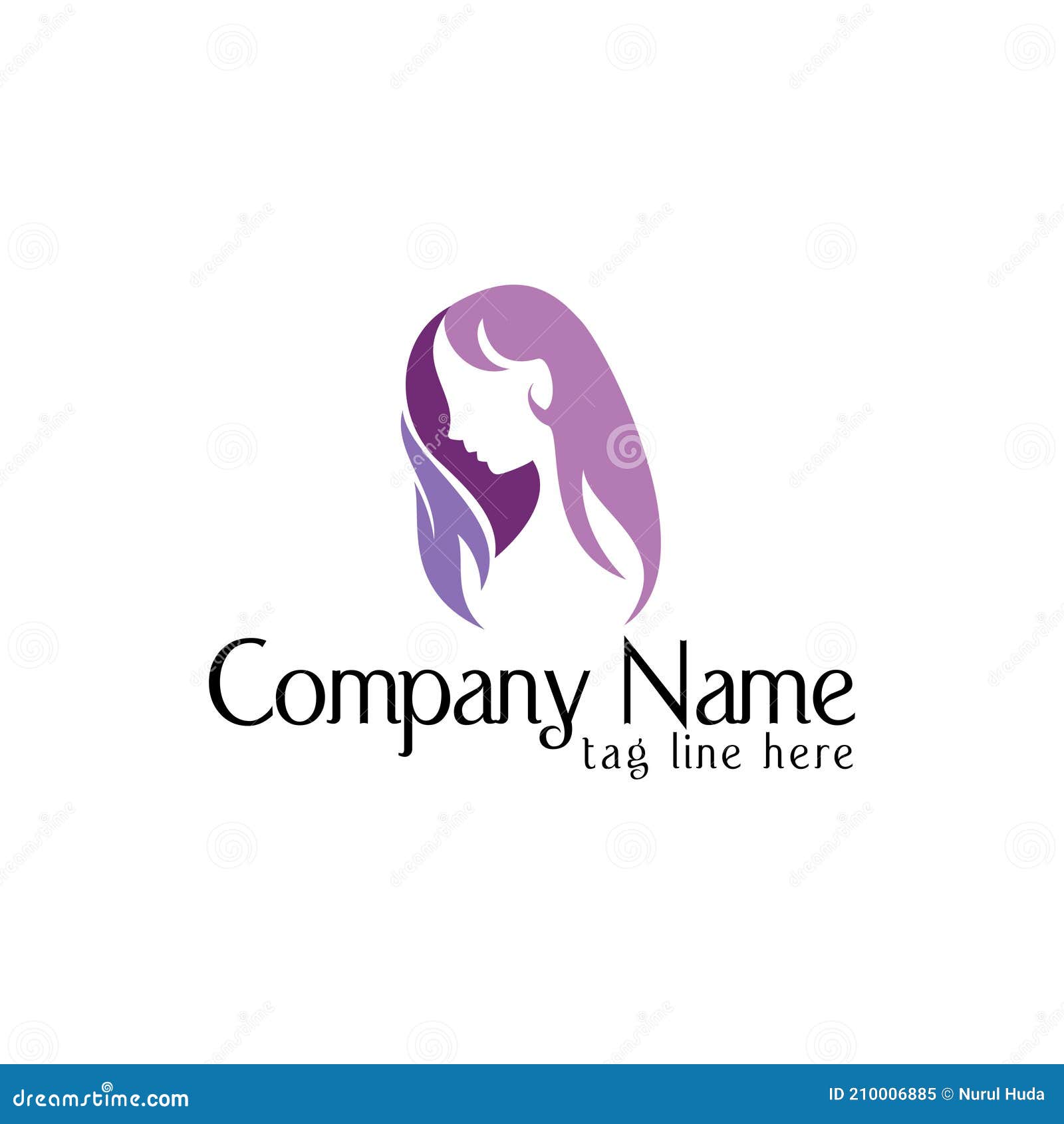 Hairstyle and Beauty Salon Logo Design Modern Vector,sign or Symbol Stock  Vector - Illustration of coiffure, face: 210006885