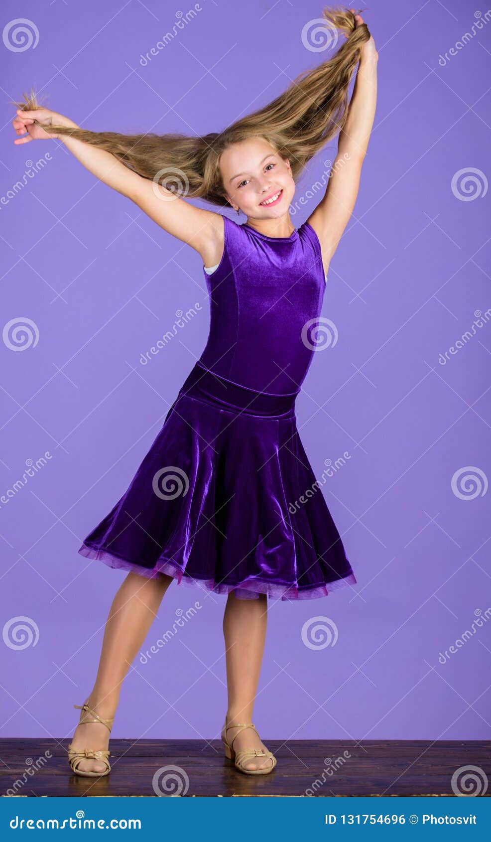Hairstyle for Dancer. How To Make Tidy Hairstyle for Kid. Things You Need  Know about Ballroom Dance Hairstyle Stock Photo - Image of little, hair:  131754696