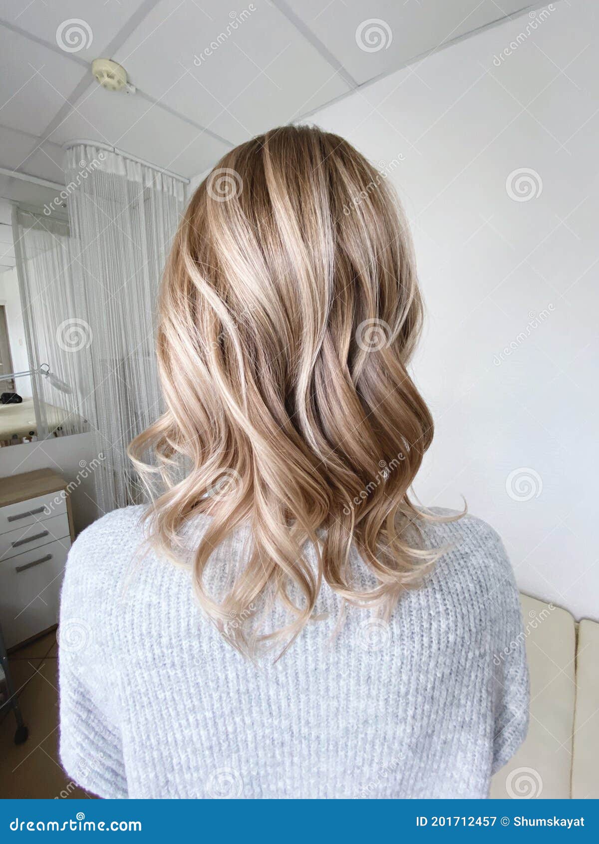 Hairstyle Ombre Color .Highlight Hair Stock Image - Image of balayage,  long: 201712457