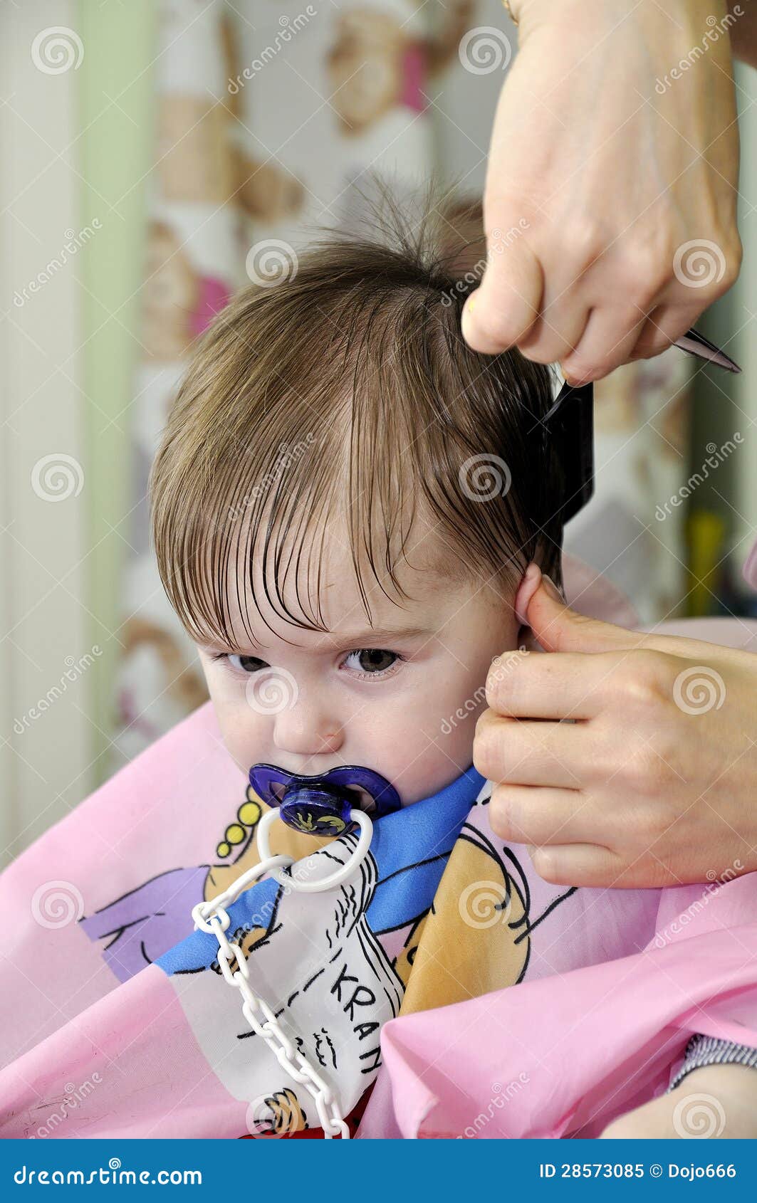 Hairstyle of the One-year-old Child First Time Stock Image - Image of dresser, caucasian: 28573085 Hairstyle of the One-year-old Child First Time Stock Image - Image of dresser, caucasian: 28573085
