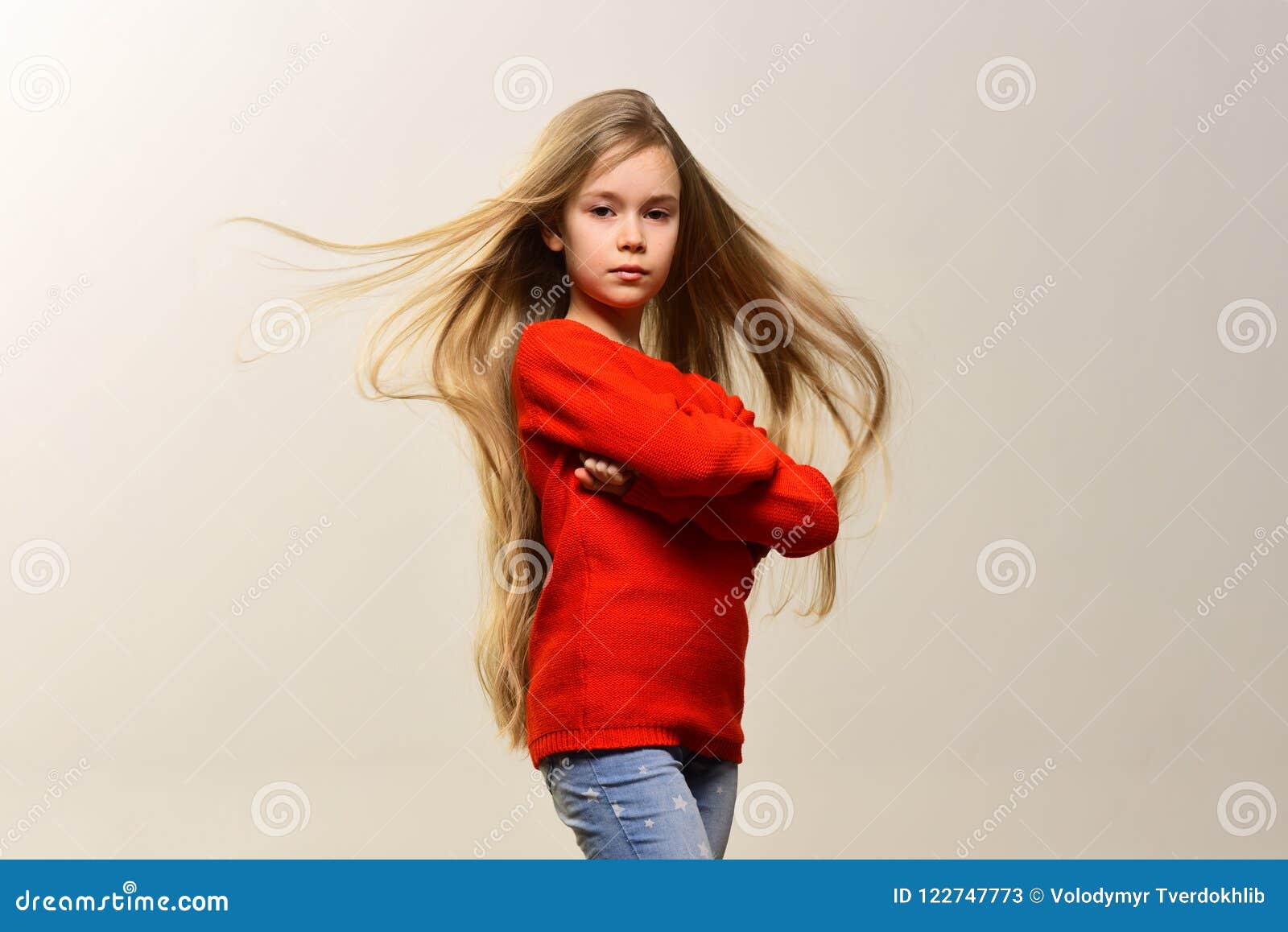 Hairstyle Young And Carefree Little Girl With Cute