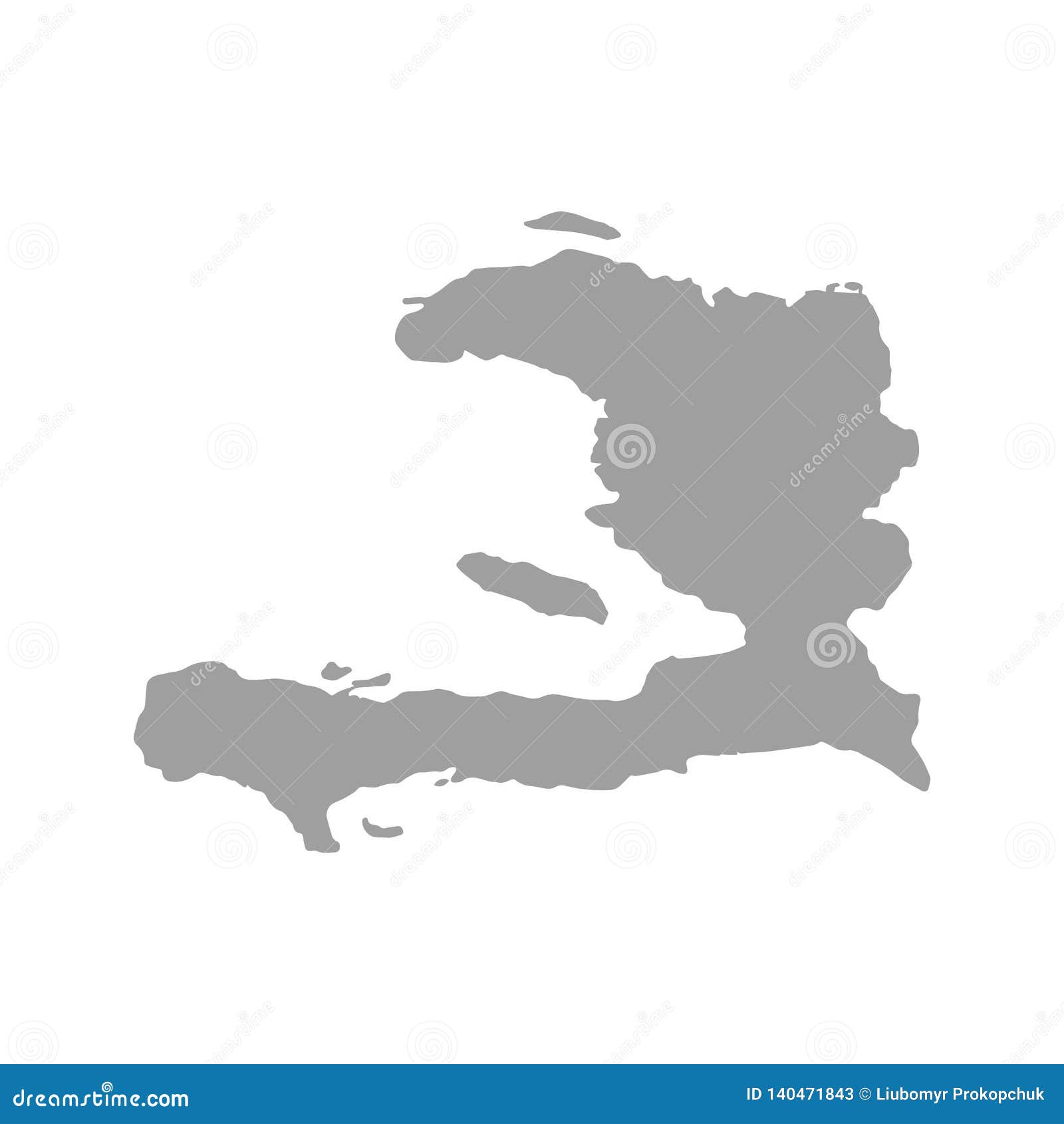 Haiti Map Vector Icon Isolated On Transparent Background, Linear