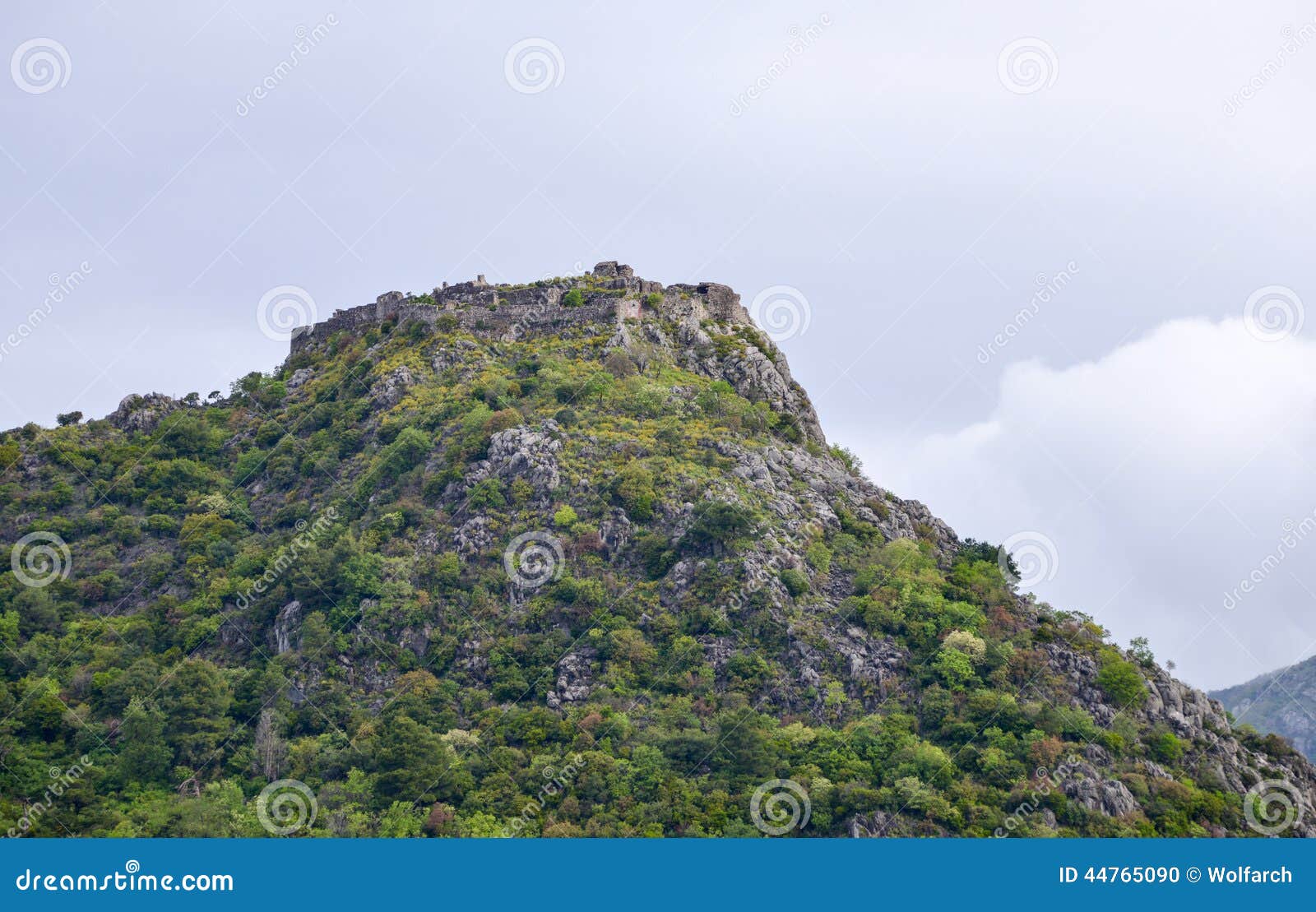haj-nehaj fortress above sutomore, montenegro