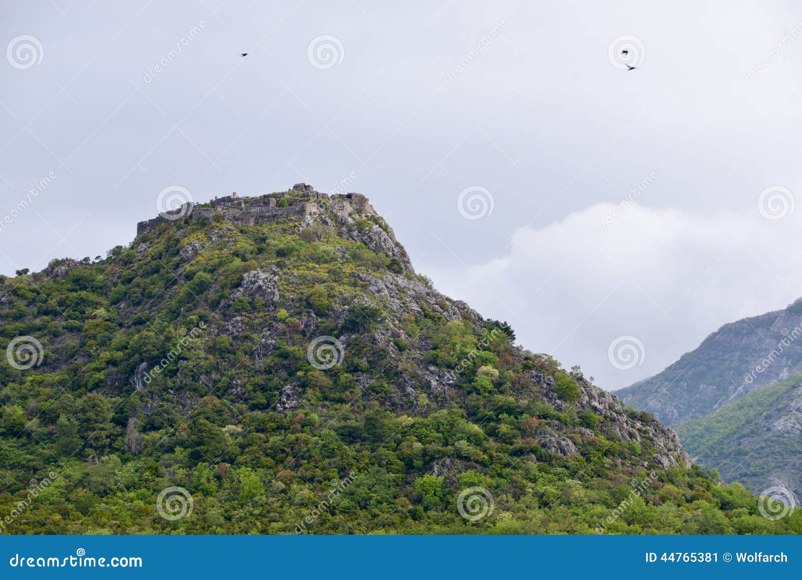 haj-nehaj fortress above sutomore, montenegro
