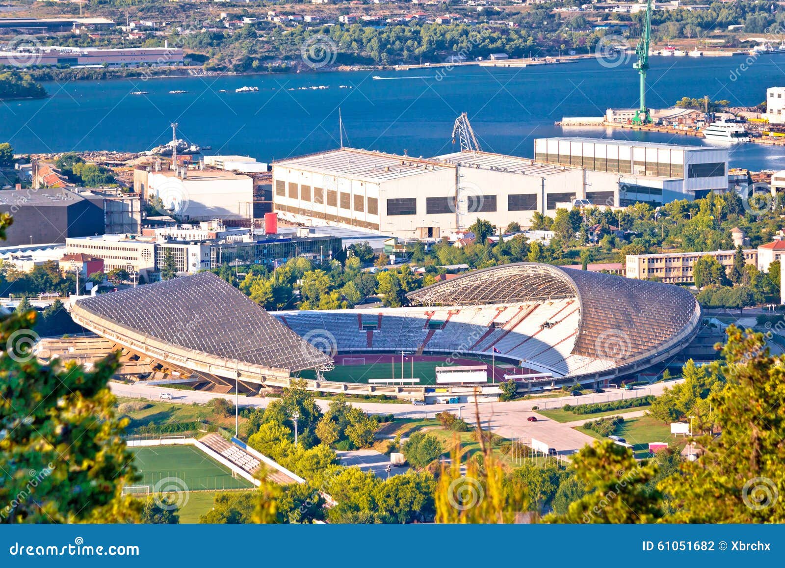 Stadium of Hajduk Split in Dalmatia, Split, Croatia. Hajduk Split stadium  is sports arena for football matches Stock Photo - Alamy