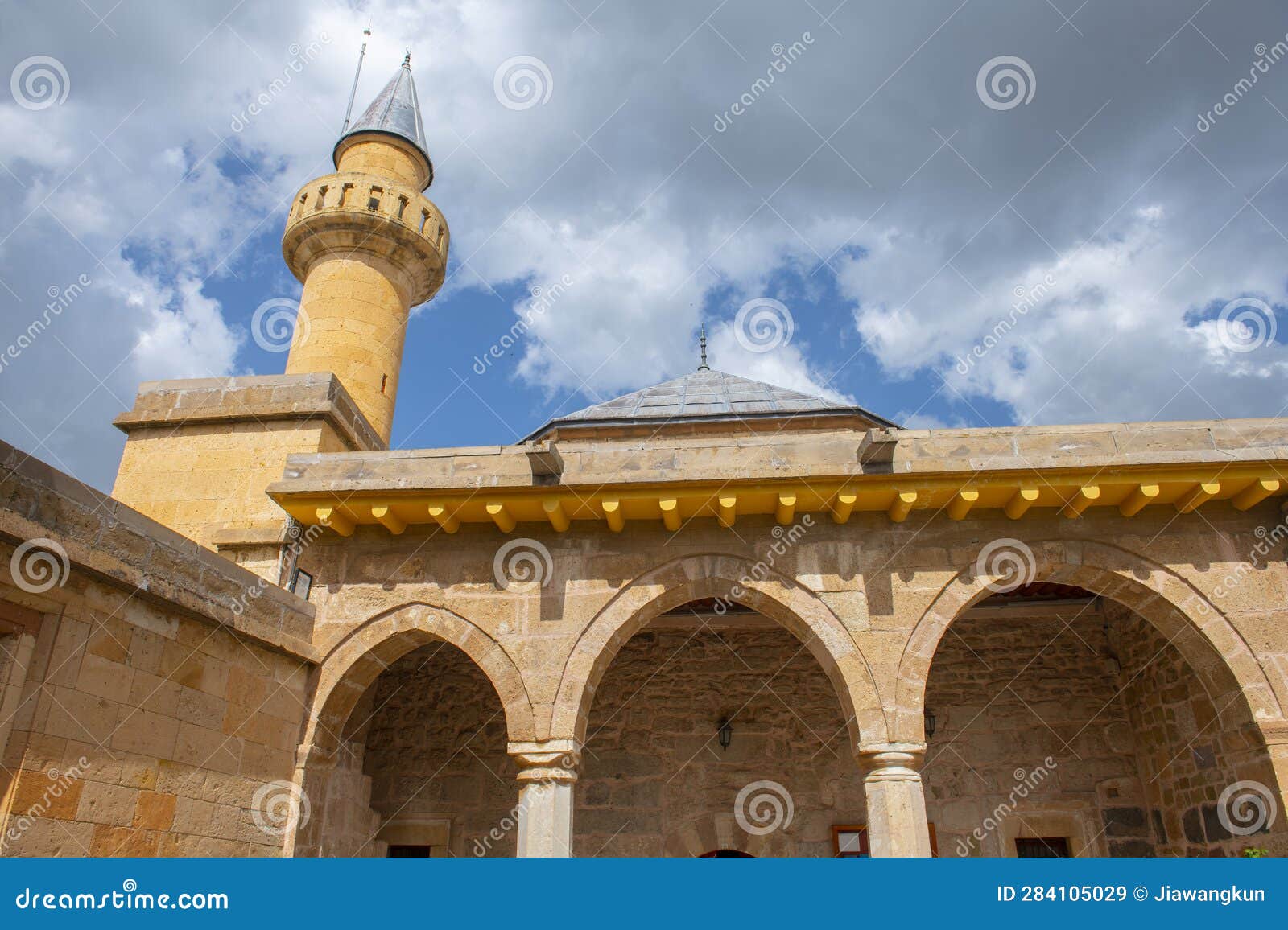 HACI BEKTAS, TURKEY - AUGUST 25: Old woman visiting at famous