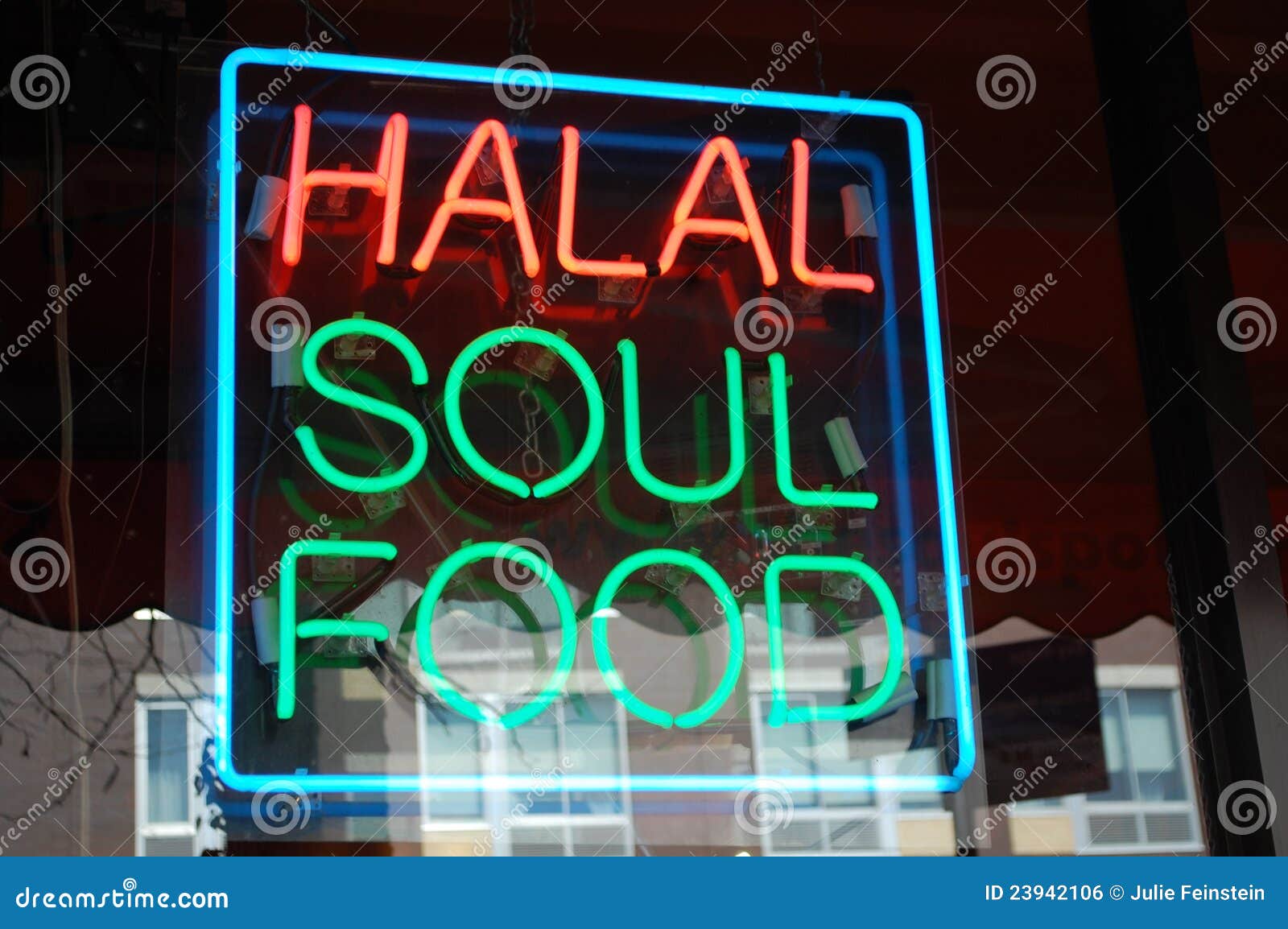 halal soul food neon