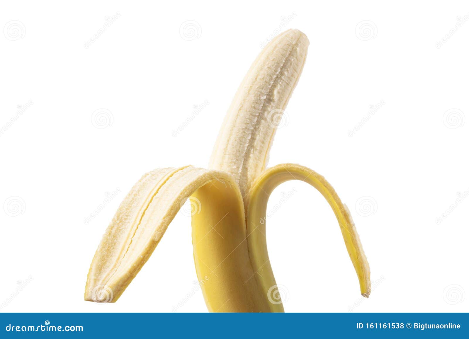 Halb Geschalte Banane Auf Weissem Grund Isoliert Reife Offene Banane Isoliert Bananenfruchte Im Weissen Hintergrund Isoliert Reisb Stockfoto Bild Von Appetitanregend Makro 161161538