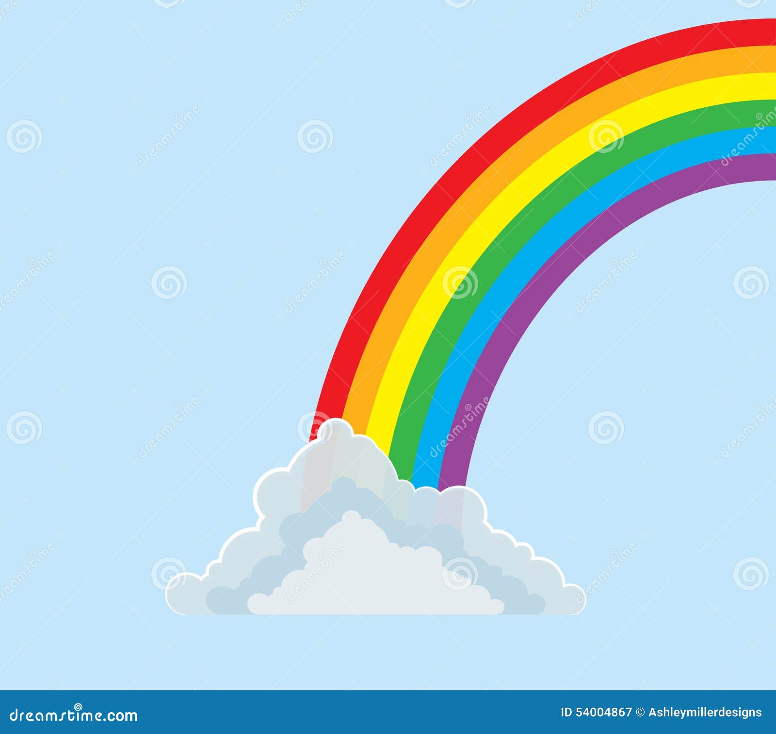 HalfArc Rainbow Stock Vector Image 54004867