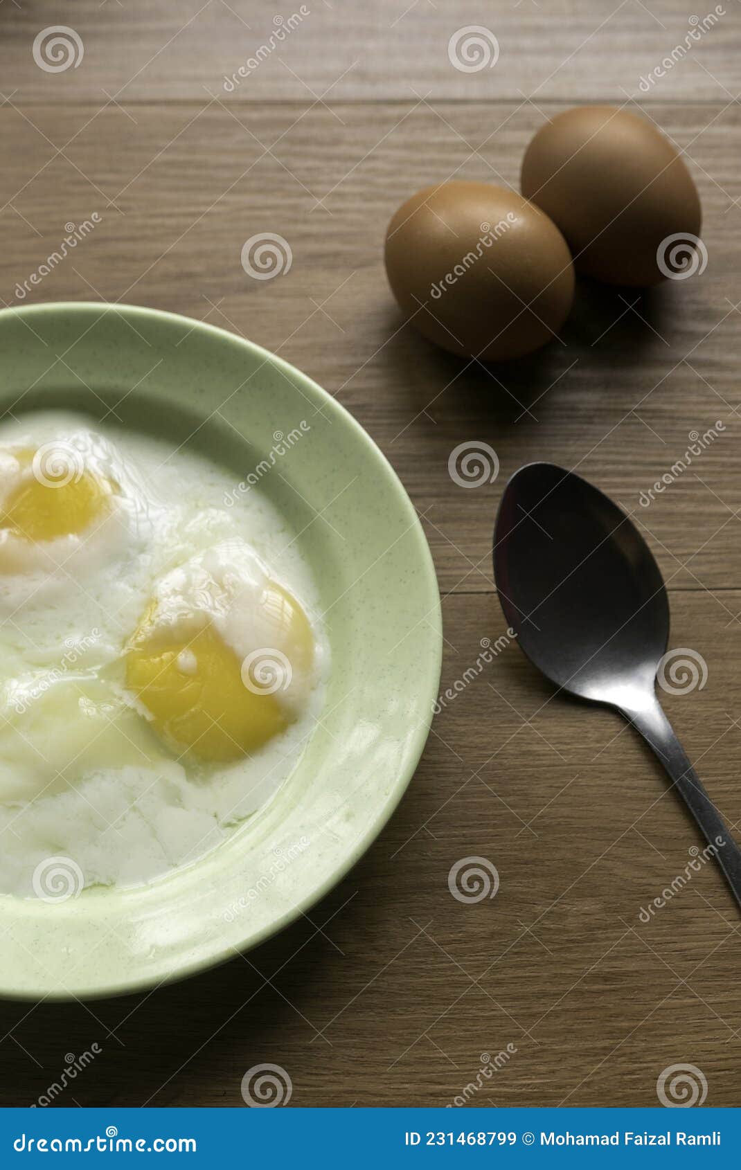Half Boiled Eggs. Malaysian Breakfast Stock Image Image of cooked