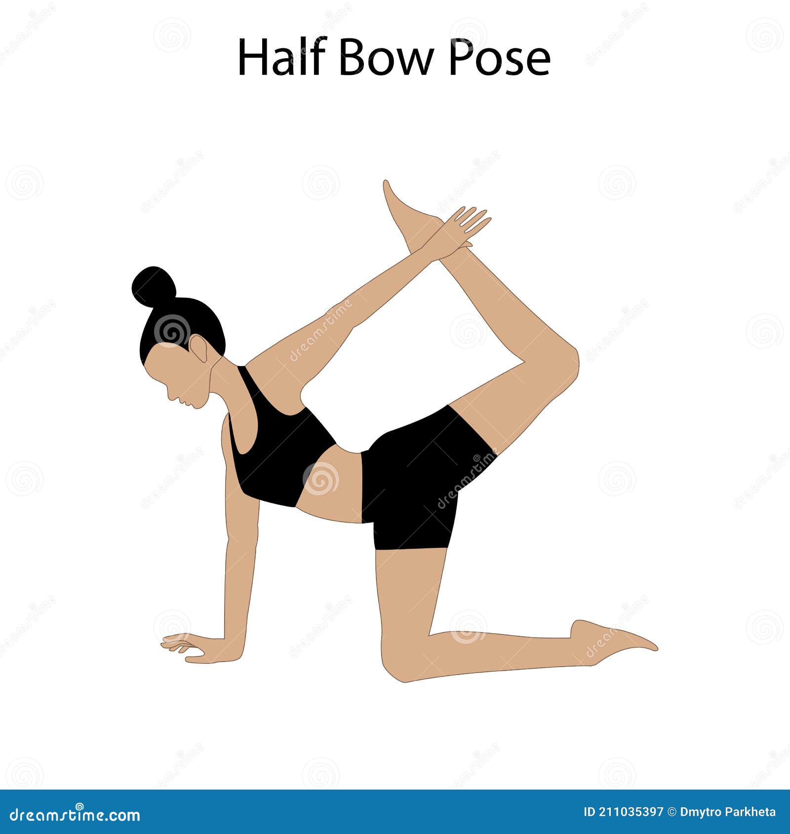 Half Moon Bow Pose Prep. • Mr. Yoga ® Is Your #1 Authority on Yoga Poses