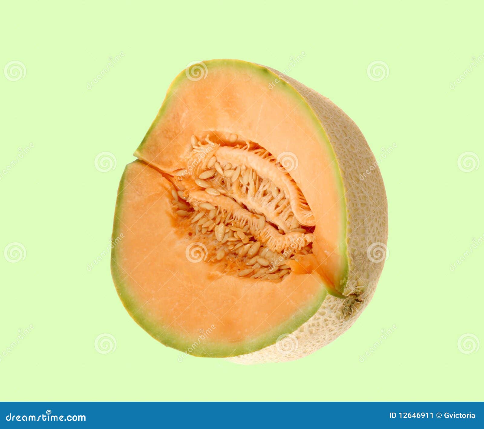 Half canteloupe stock image. Image of delicious, melon 12646911