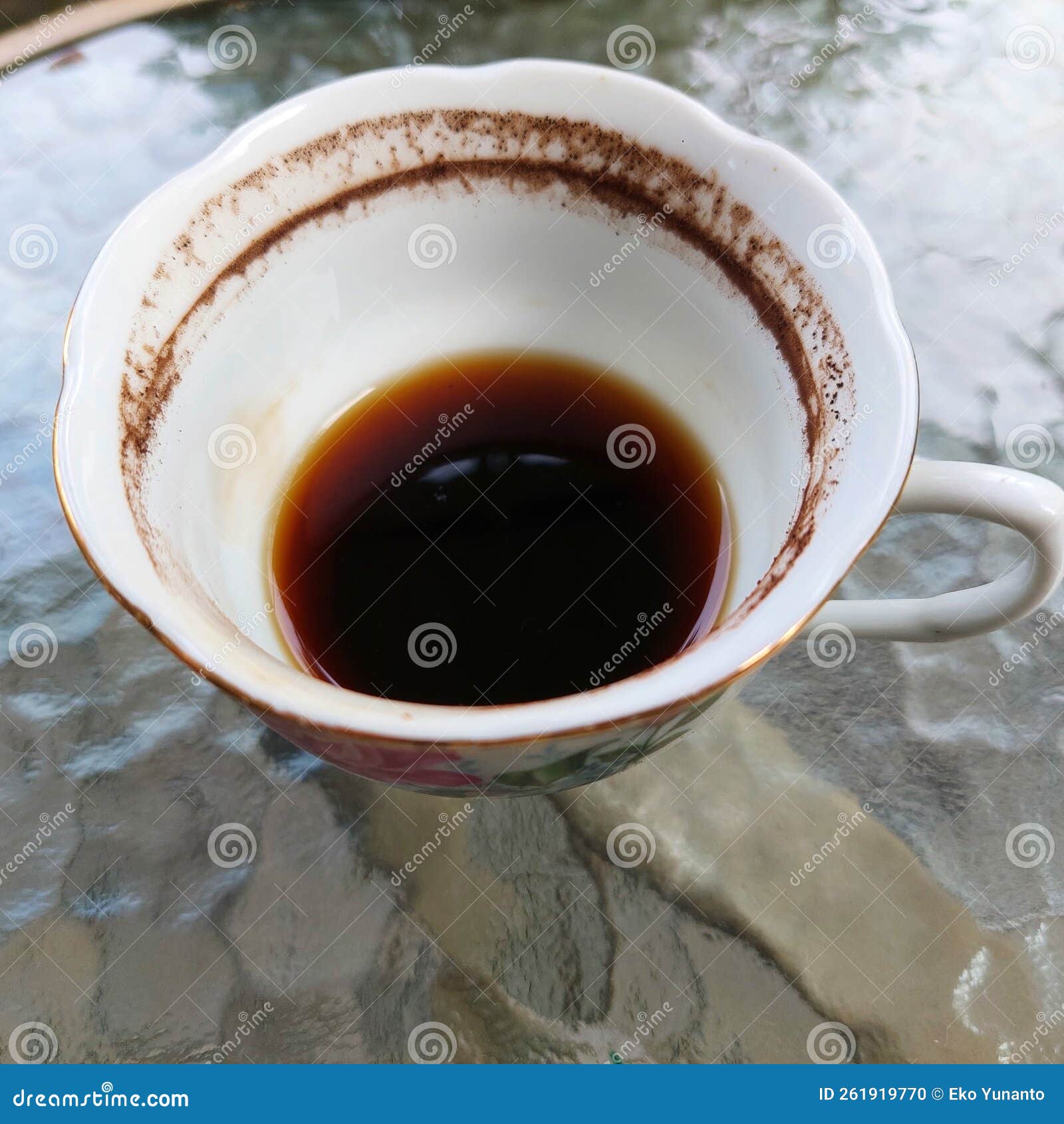 Half the Coffee that Has Been Drunk Stock Photo Image of drink
