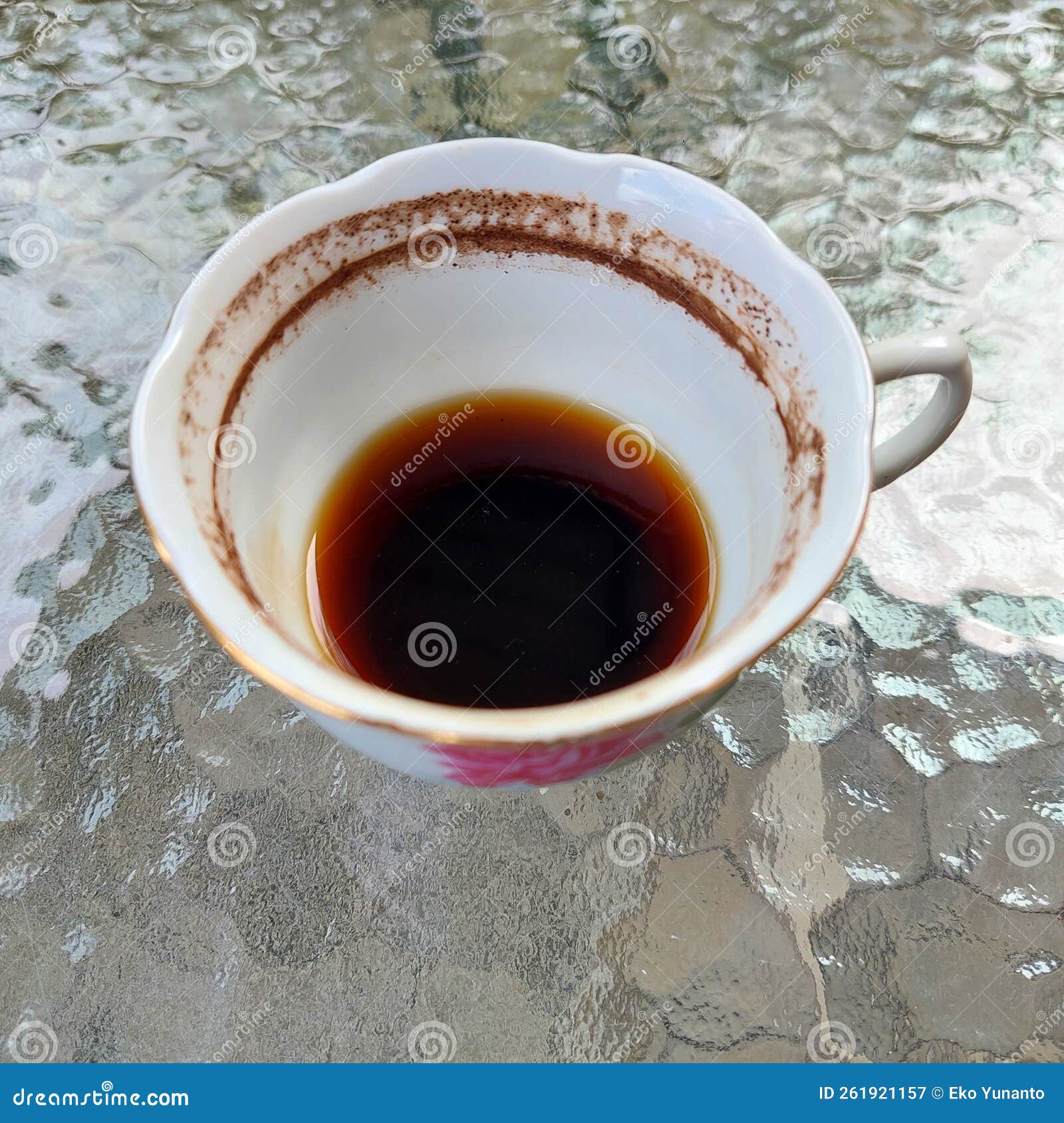 Half the Coffee that Has Been Drunk Stock Image Image of coffee