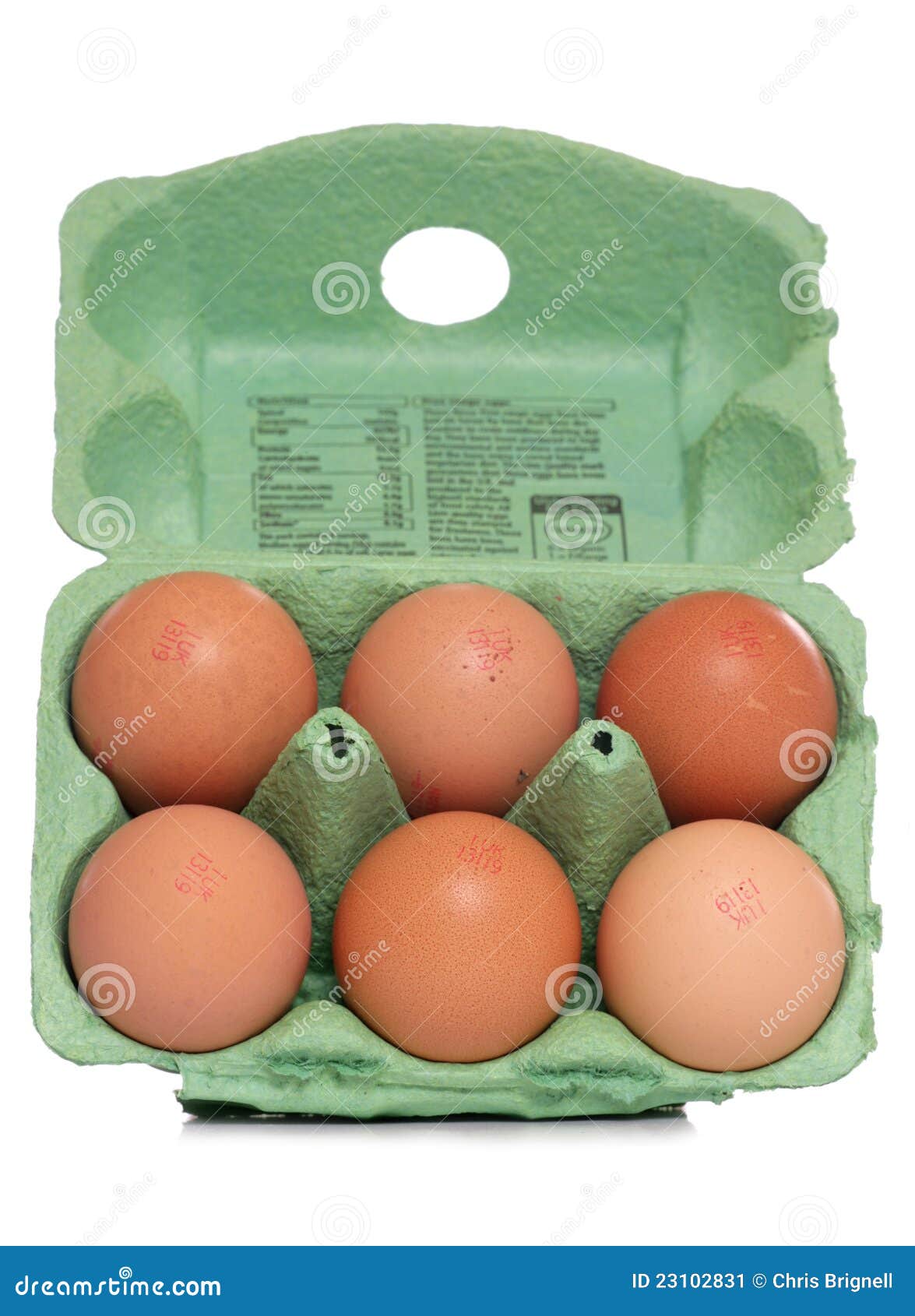 Half dozen eggs stock image. Image of studio, dozen, food 23102831