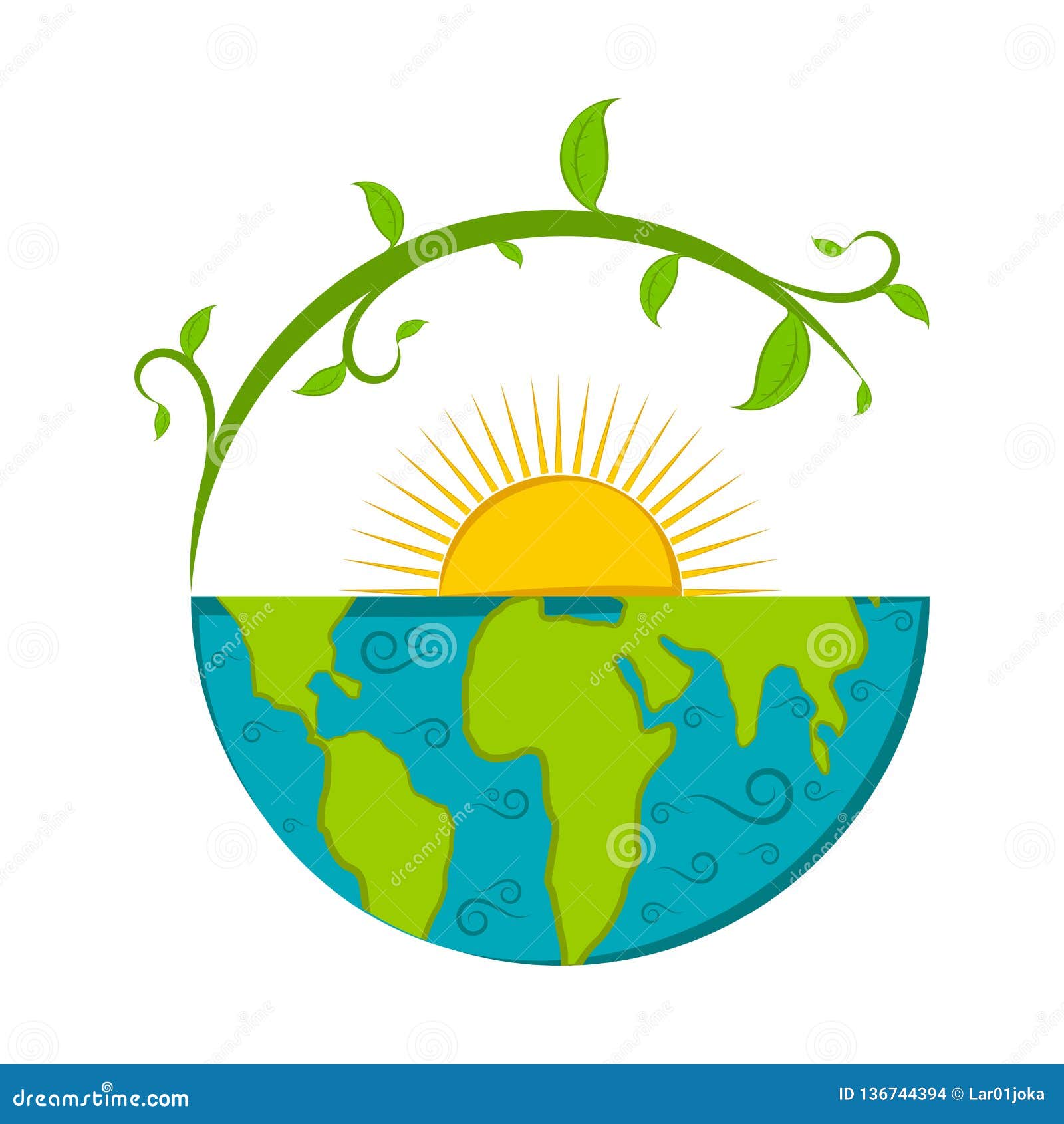 Image Earth Half Planet Having Green Stock Illustration 2342298729 |  Shutterstock