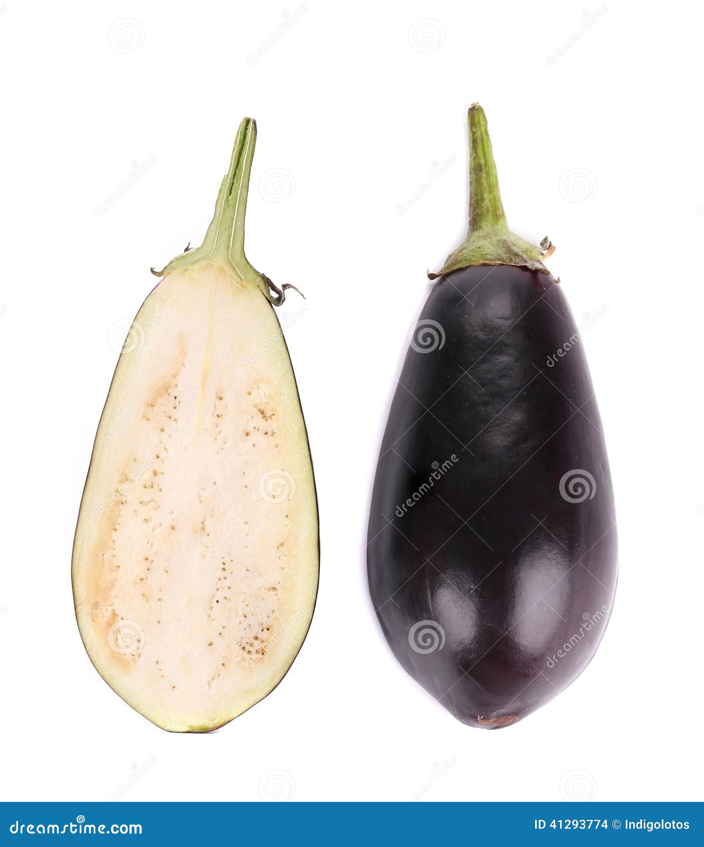 Premium Photo  Scarlet eggplant some cut in half