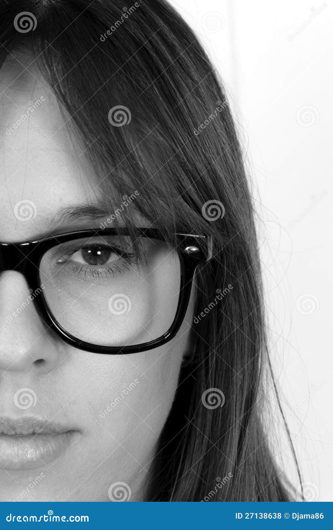 Half face stock photo. Image of face, portrait, person - 27138638