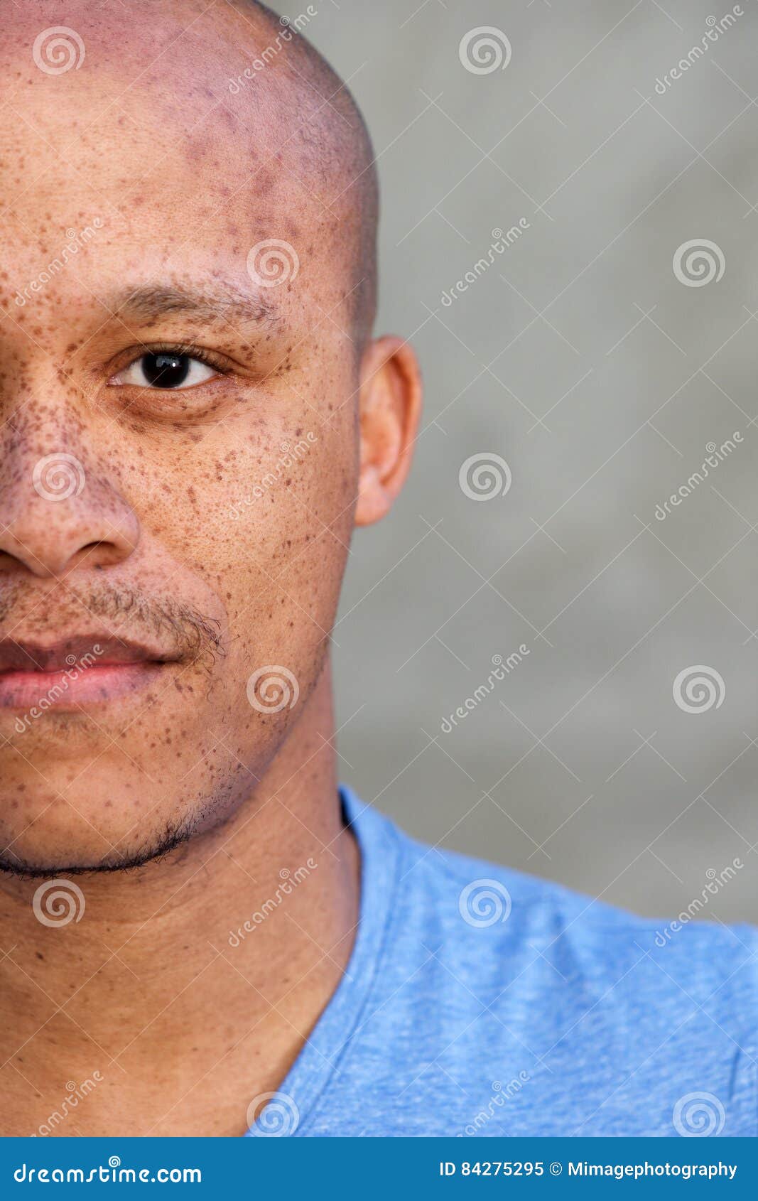 African-American Black Man Face. Stock Photo - Image of studio, ethnicity:  89747920