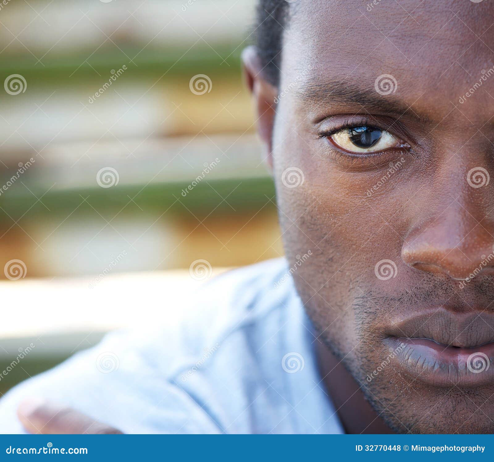 African-American Black Man Face. Stock Photo - Image of studio, ethnicity:  89747920