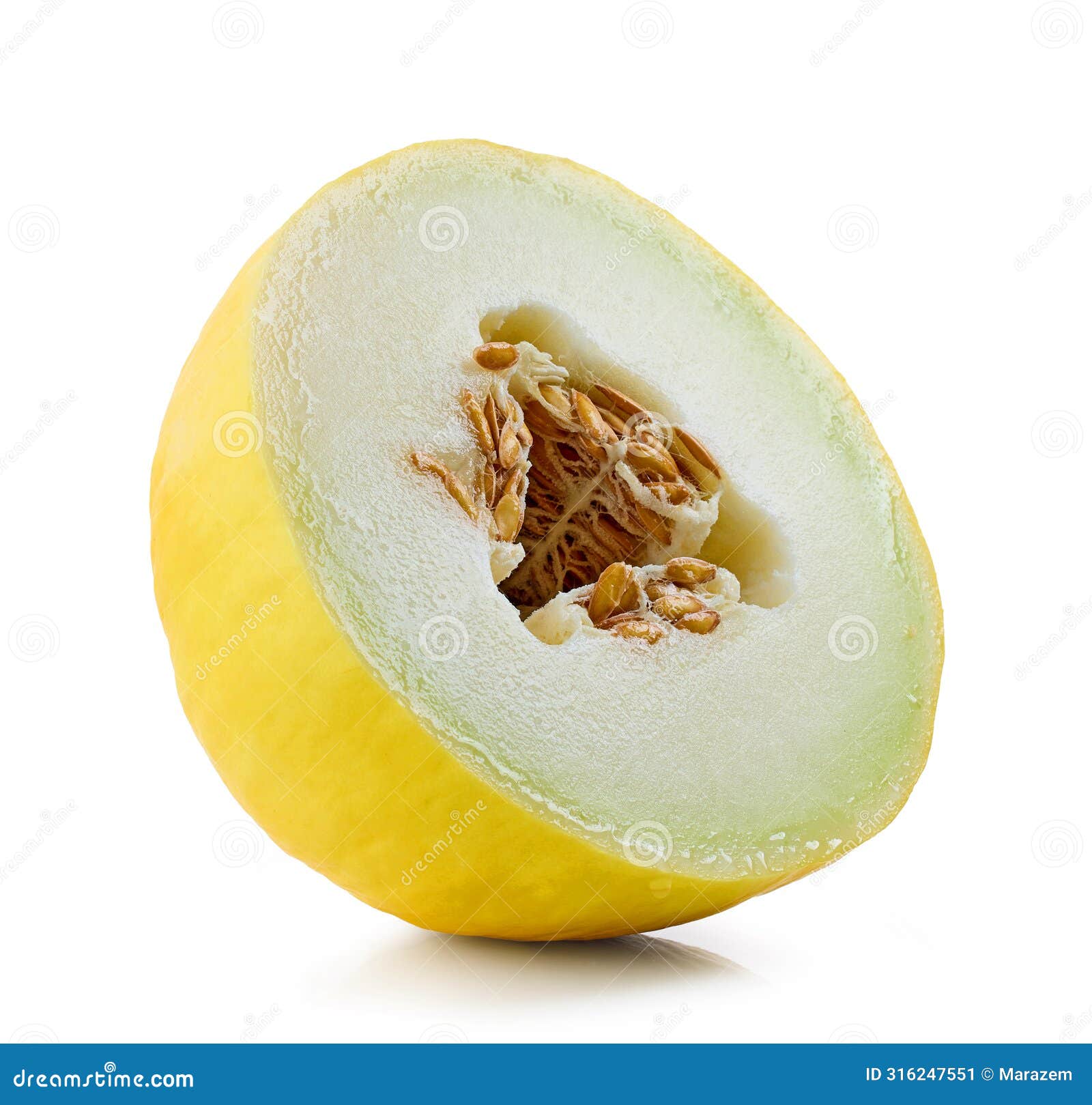 half of fresh ripe juicy melon