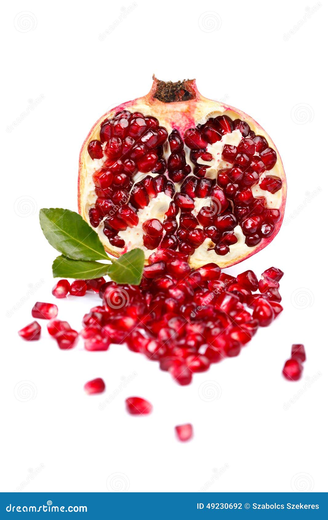 a half grenadine with seeds