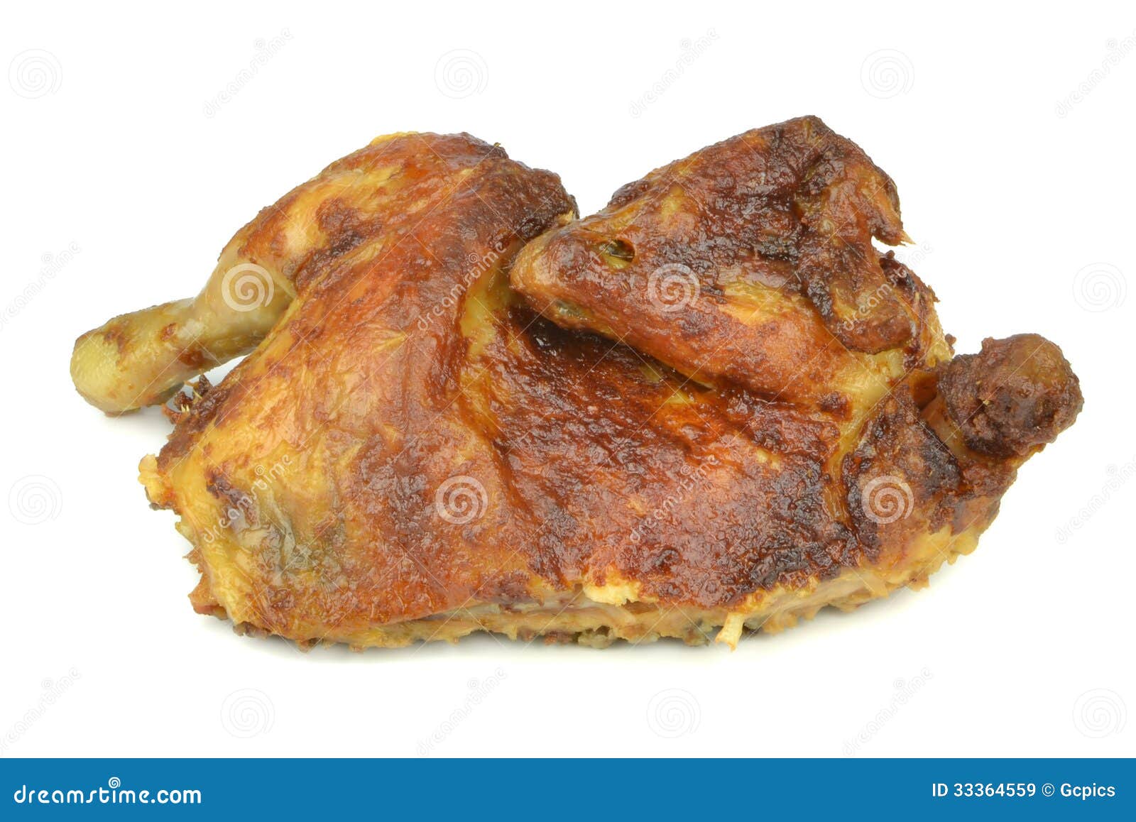 half a grilled chicken