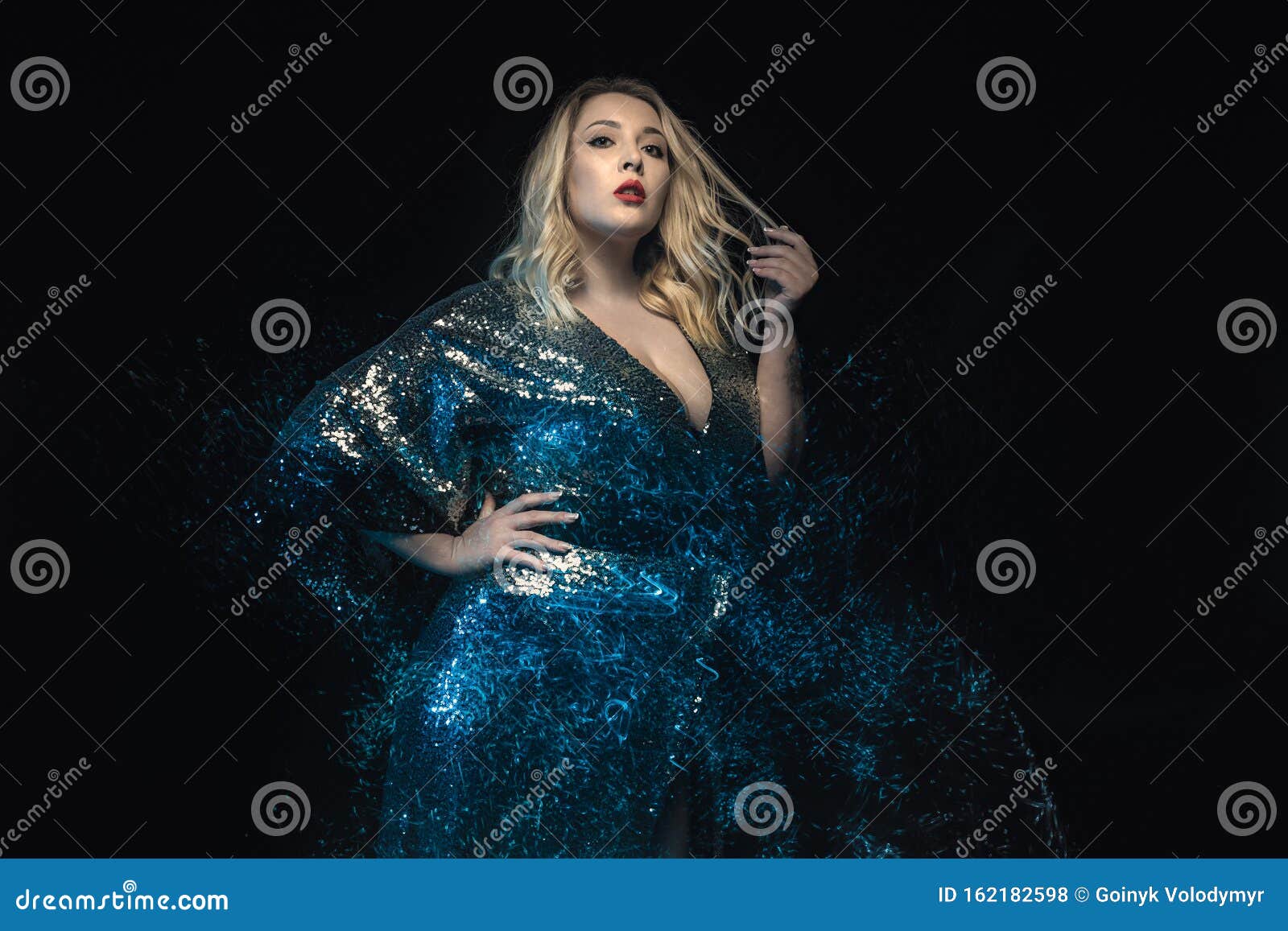 Half Length Size Model Shot. Mixed Lights. Stock Photo - Image of effect, 162182598