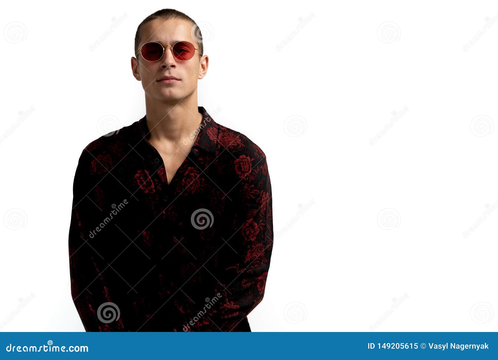 Half Length Portrait Of Young Confident And Succesful Male Enterpreneur In Black Shirt And Red Sunglasses With Short Stock Image Image Of Background Proud Half Length Portrait Of Young Confident And Succesful Male Enterpreneur In Black Shirt And Red Sunglasses With Short Stock Image Image Of Background Proud