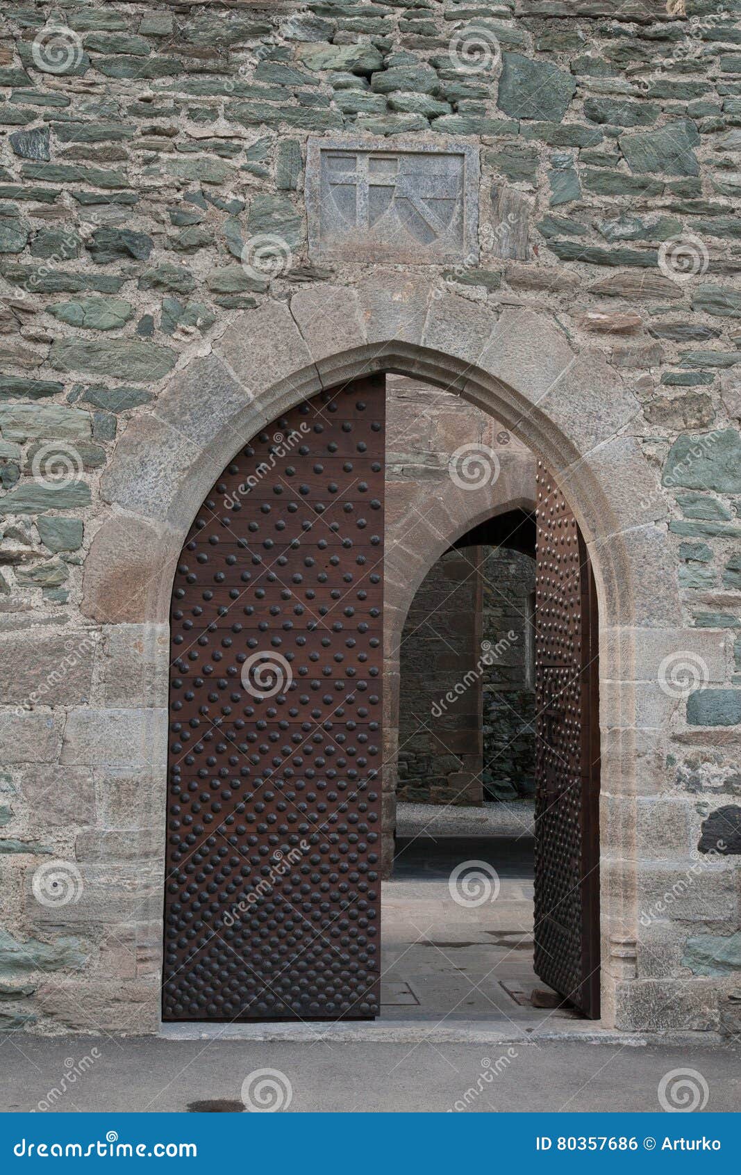half-open door