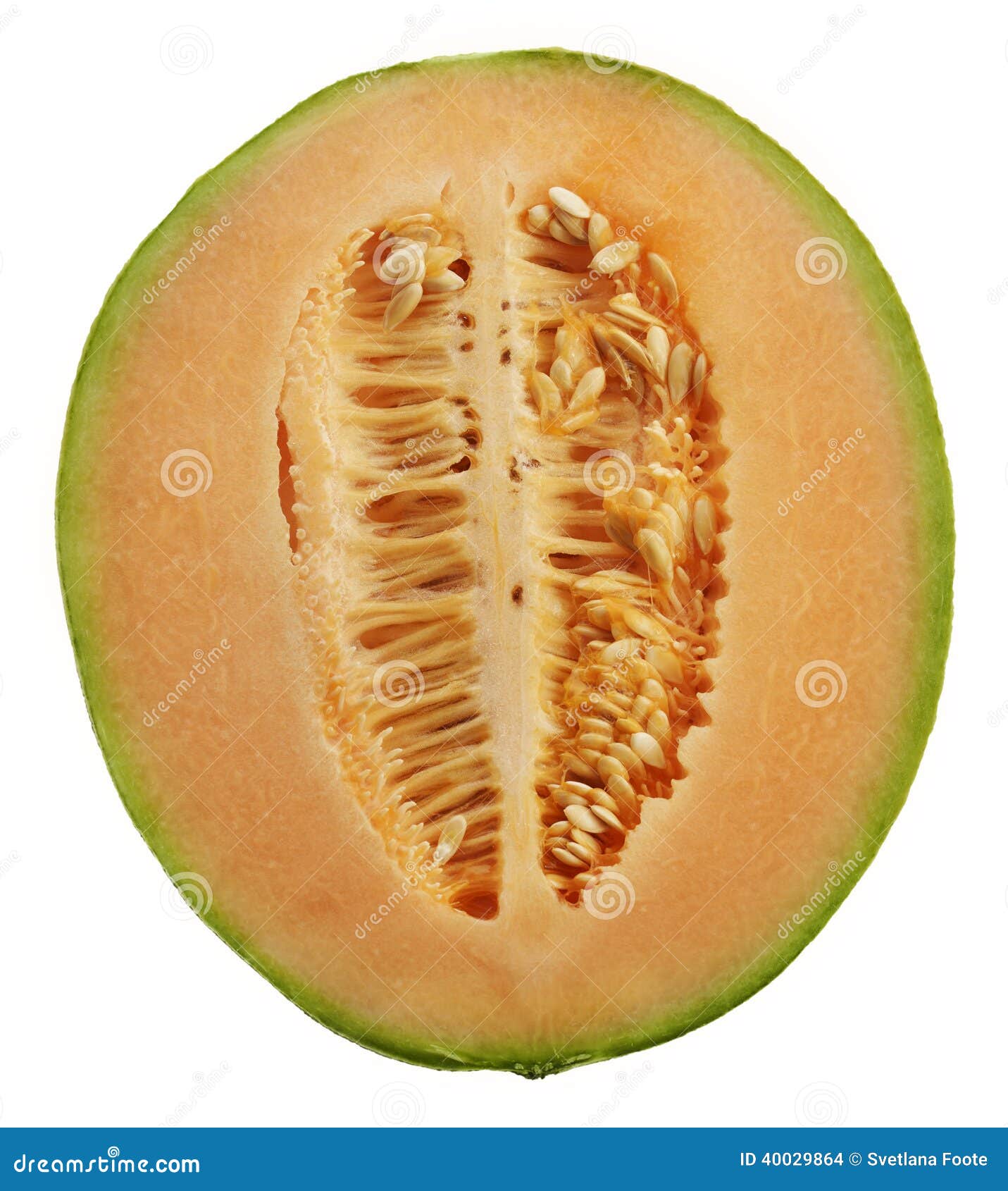 Half of an Orange Honeydew Melon Stock Photo Image of honeydew, white