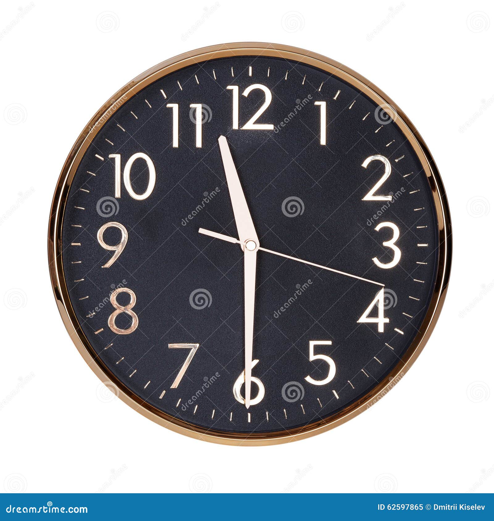 Half Past Eleven on the Clock Stock Image Image of hour, office 62597865