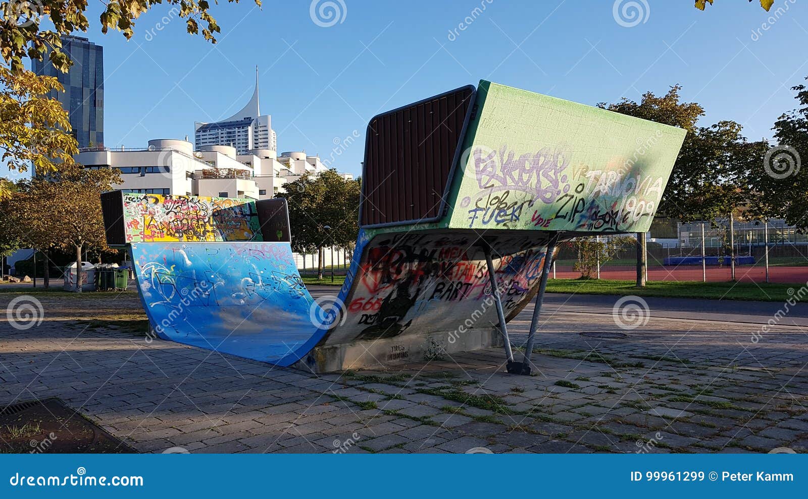 Halfpipe stock image. Image of city, vienna, skateboards 99961299