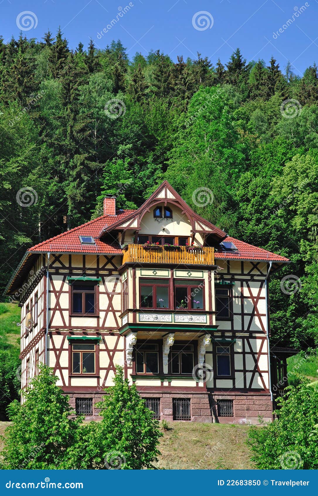 Halftimbered House,Thuringia,Germany Stock Photo Image of tourism