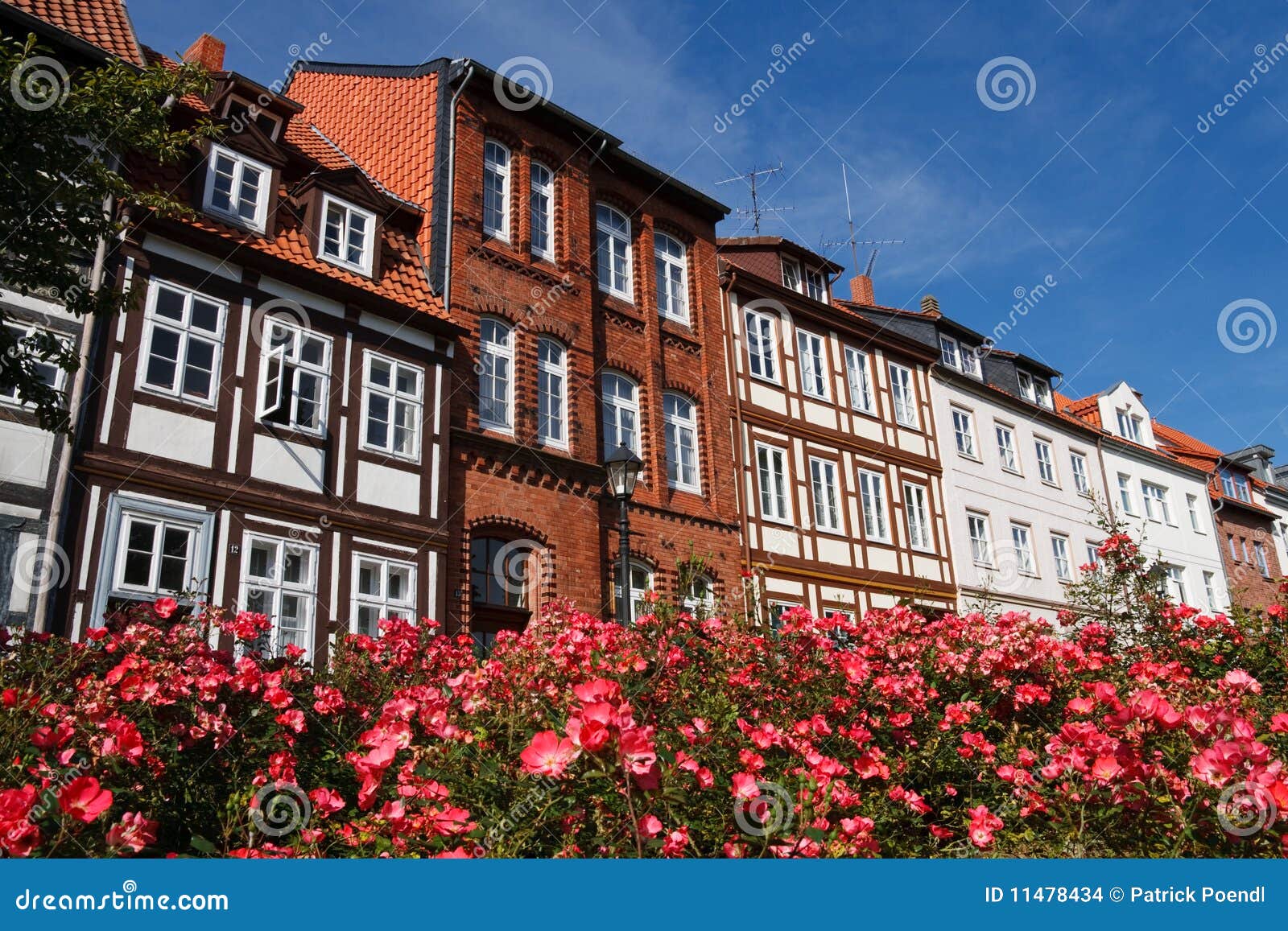 HalfTimbered Houses in Hildesheim, Germany Stock Photo Image of