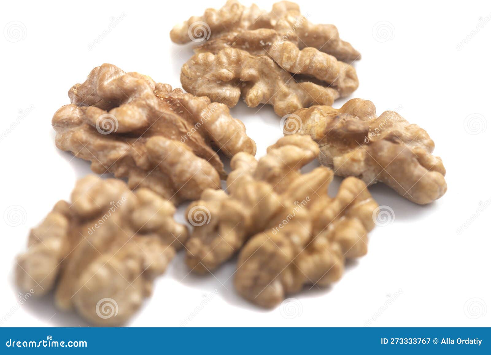 Half of the Walnut Kernels. Walnut Insides. Healthy Diet. Ingredients