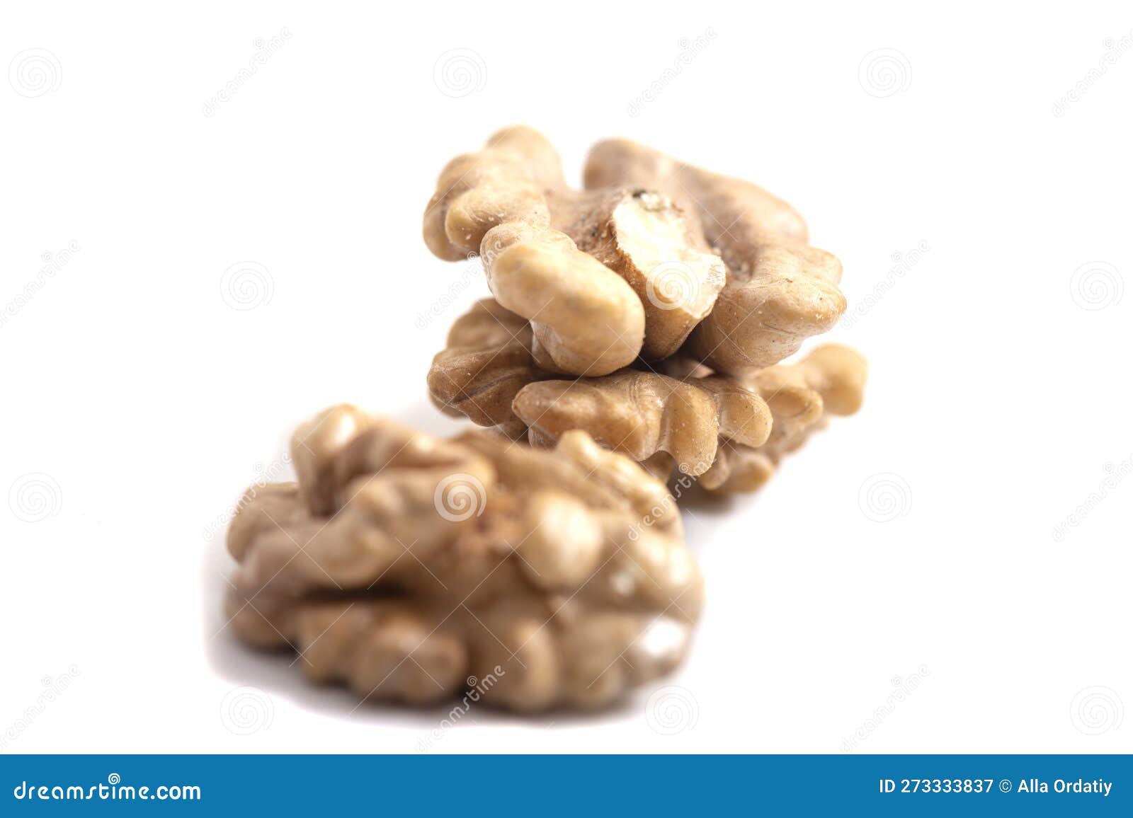 Half of the Walnut Kernels. Walnut Insides. Healthy Diet. Ingredients