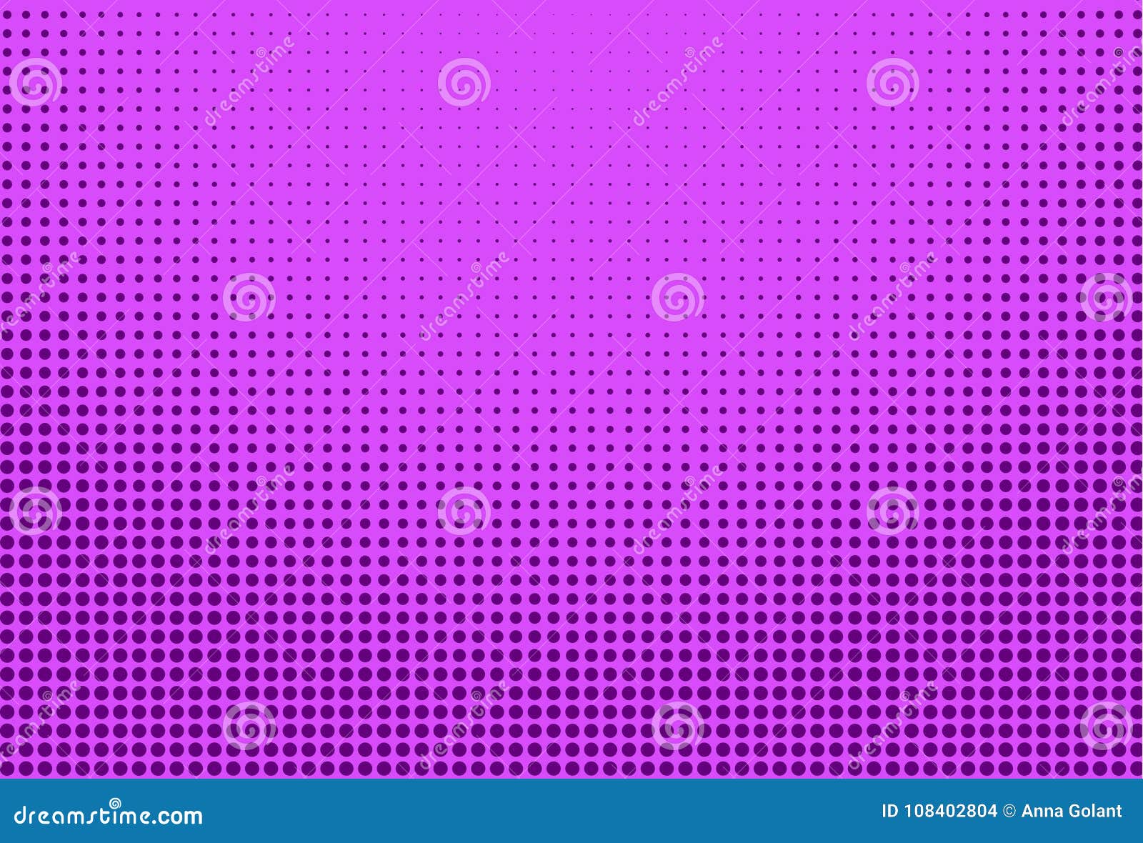 Halftone Background. Digital Gradient. Ultra Violet, Purple Color. Dotted Pattern With Circles