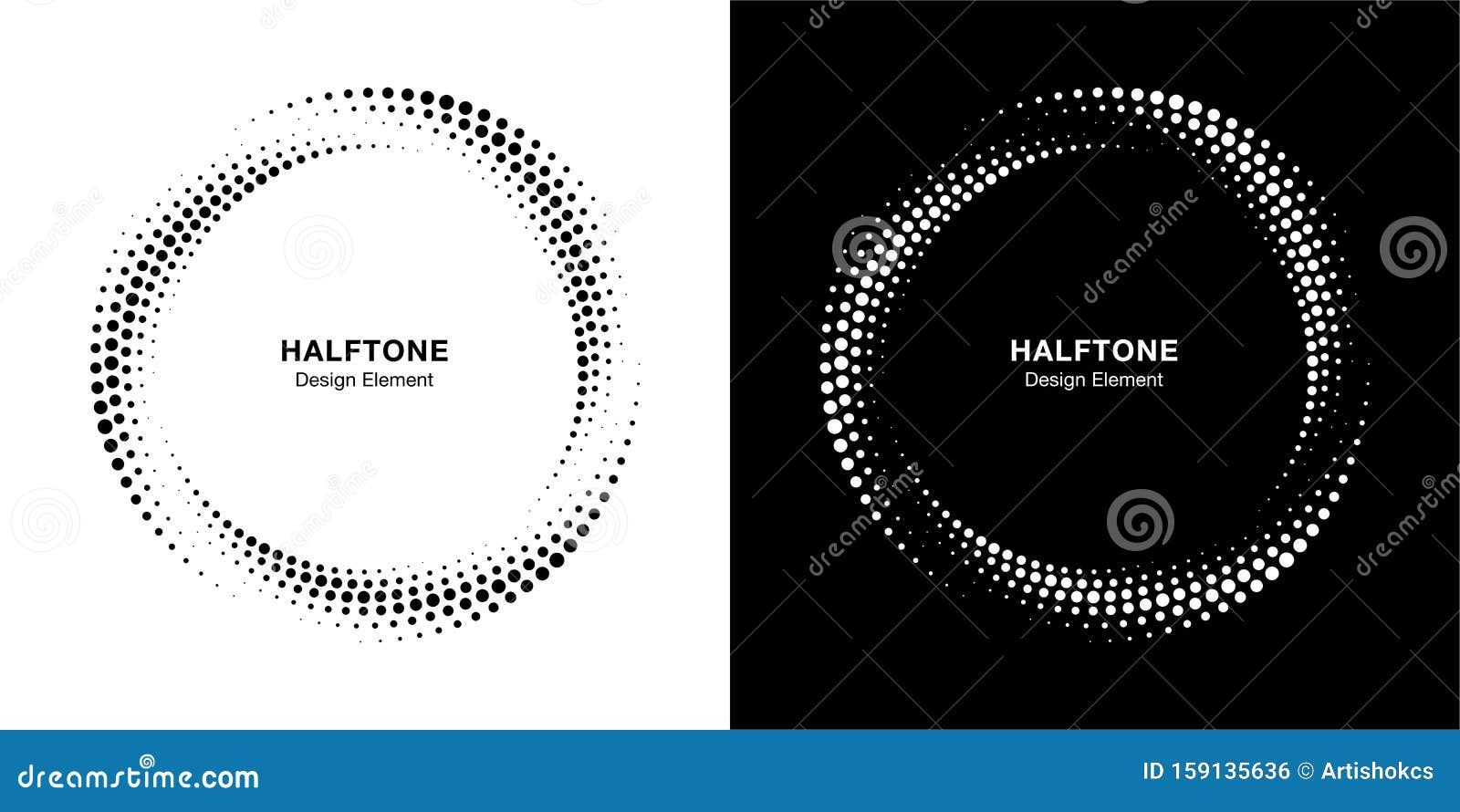 halftone circular dotted frames set. circle dots  on the white background. logo halftone  . 