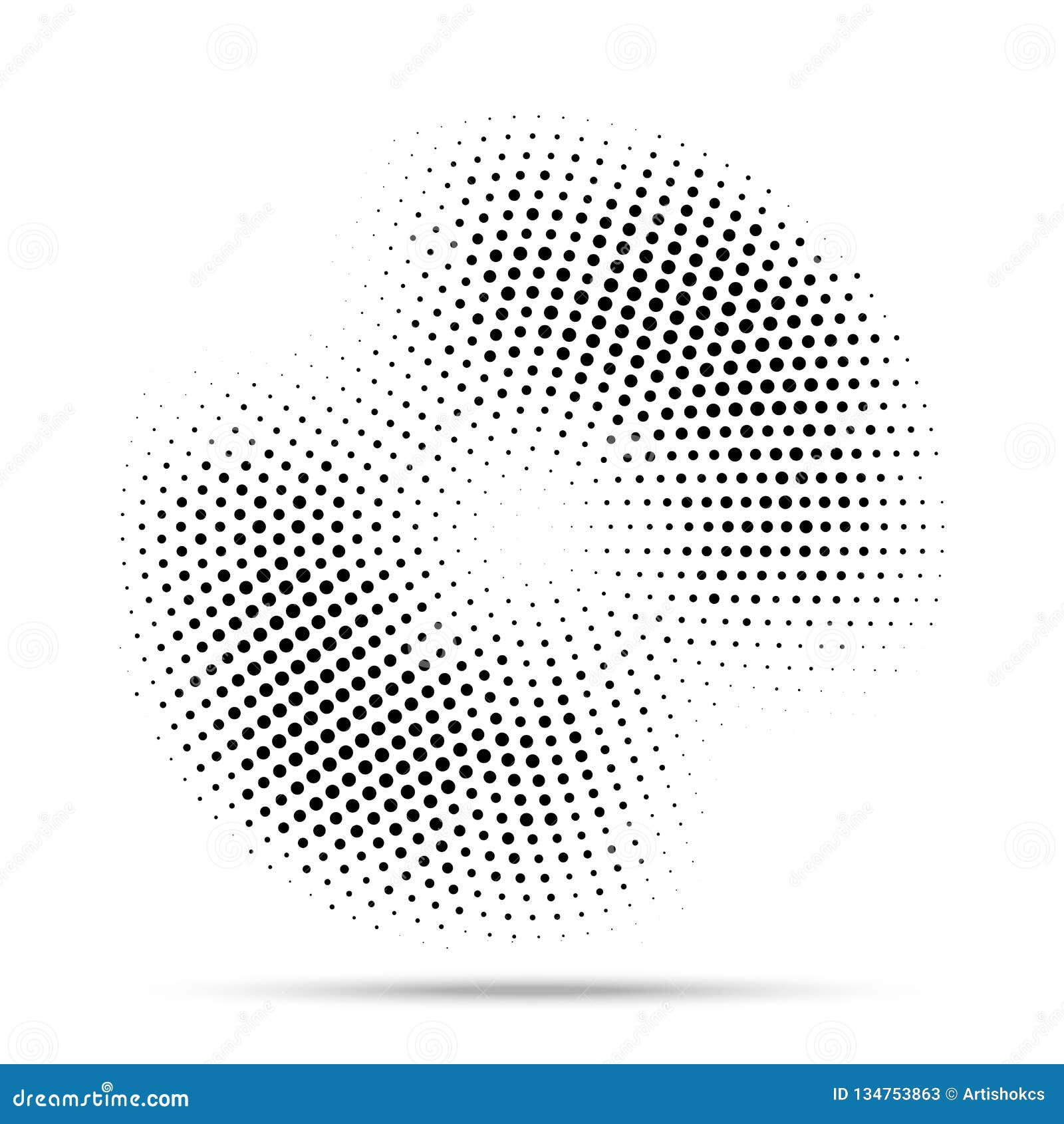 halftone circle frame dotted background. round border using halftone random circle dots raster texture. grunge. .